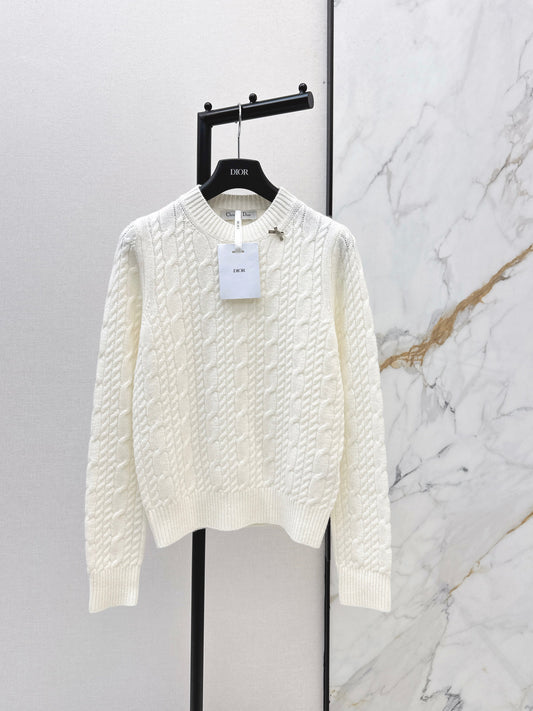 26SS NEW cable cashmere sweater