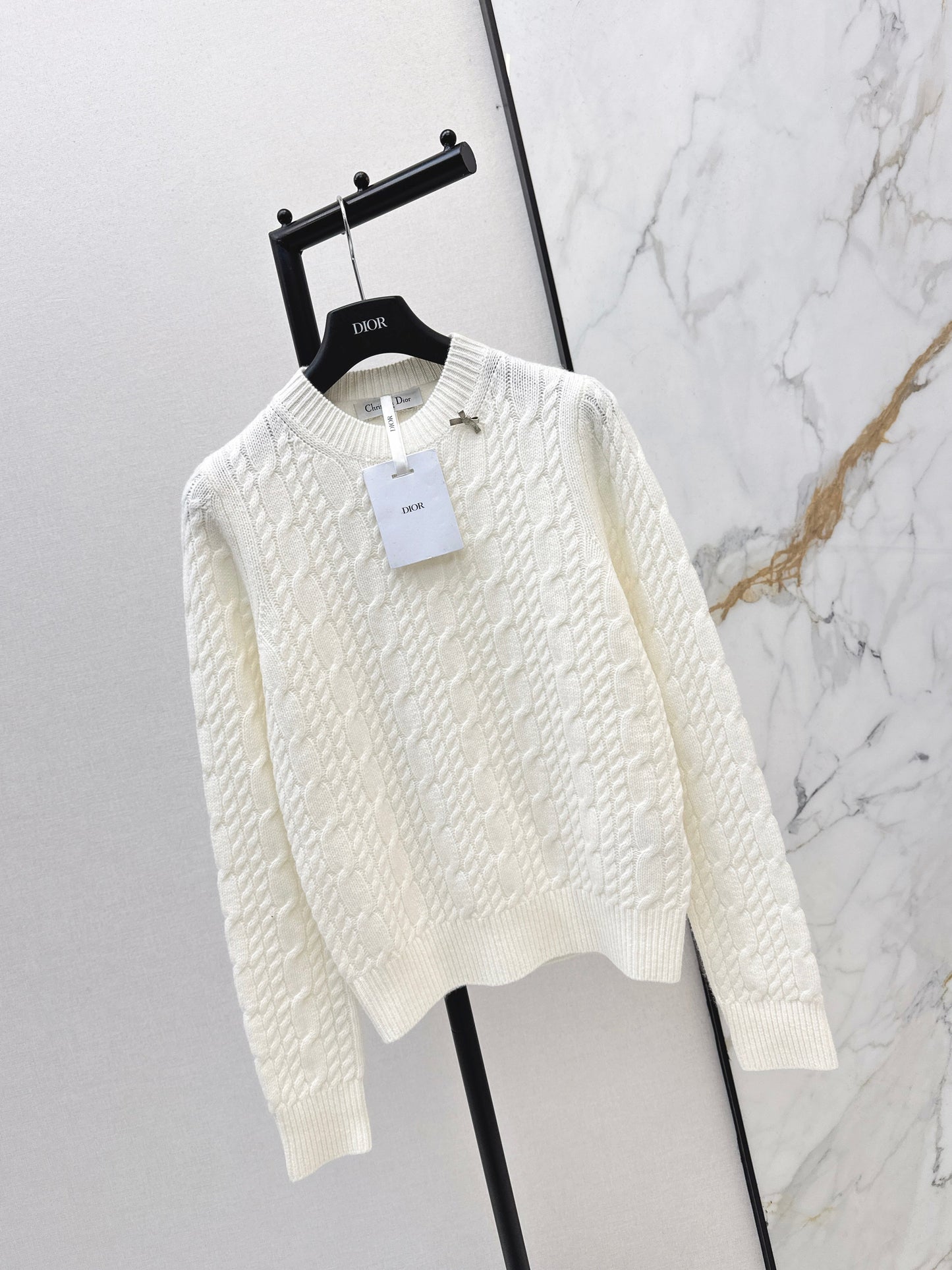 26SS NEW cable cashmere sweater