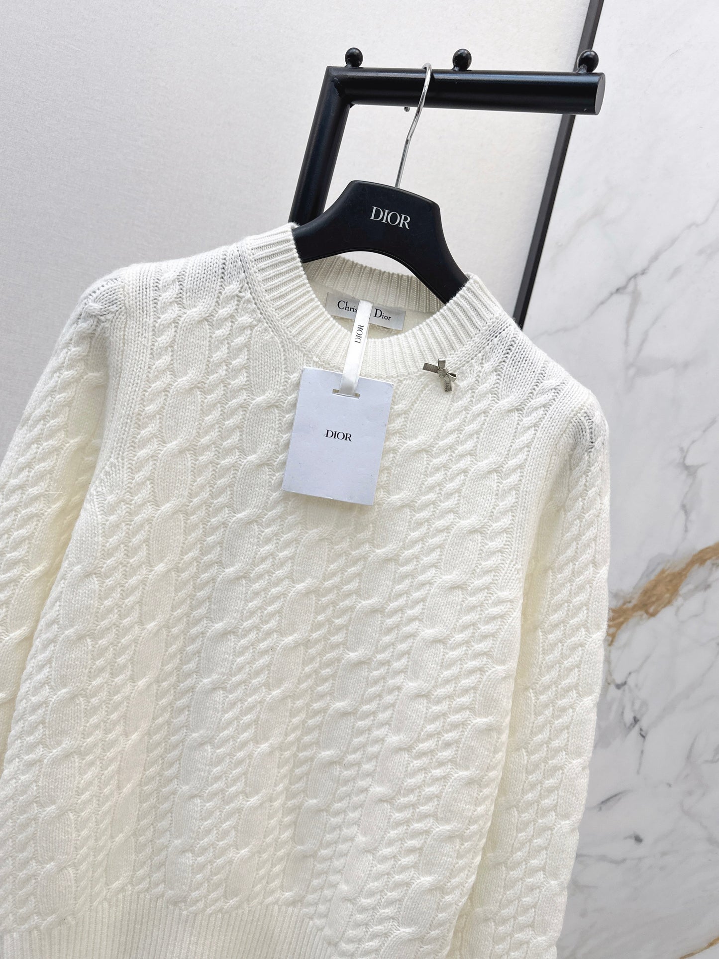 26SS NEW cable cashmere sweater