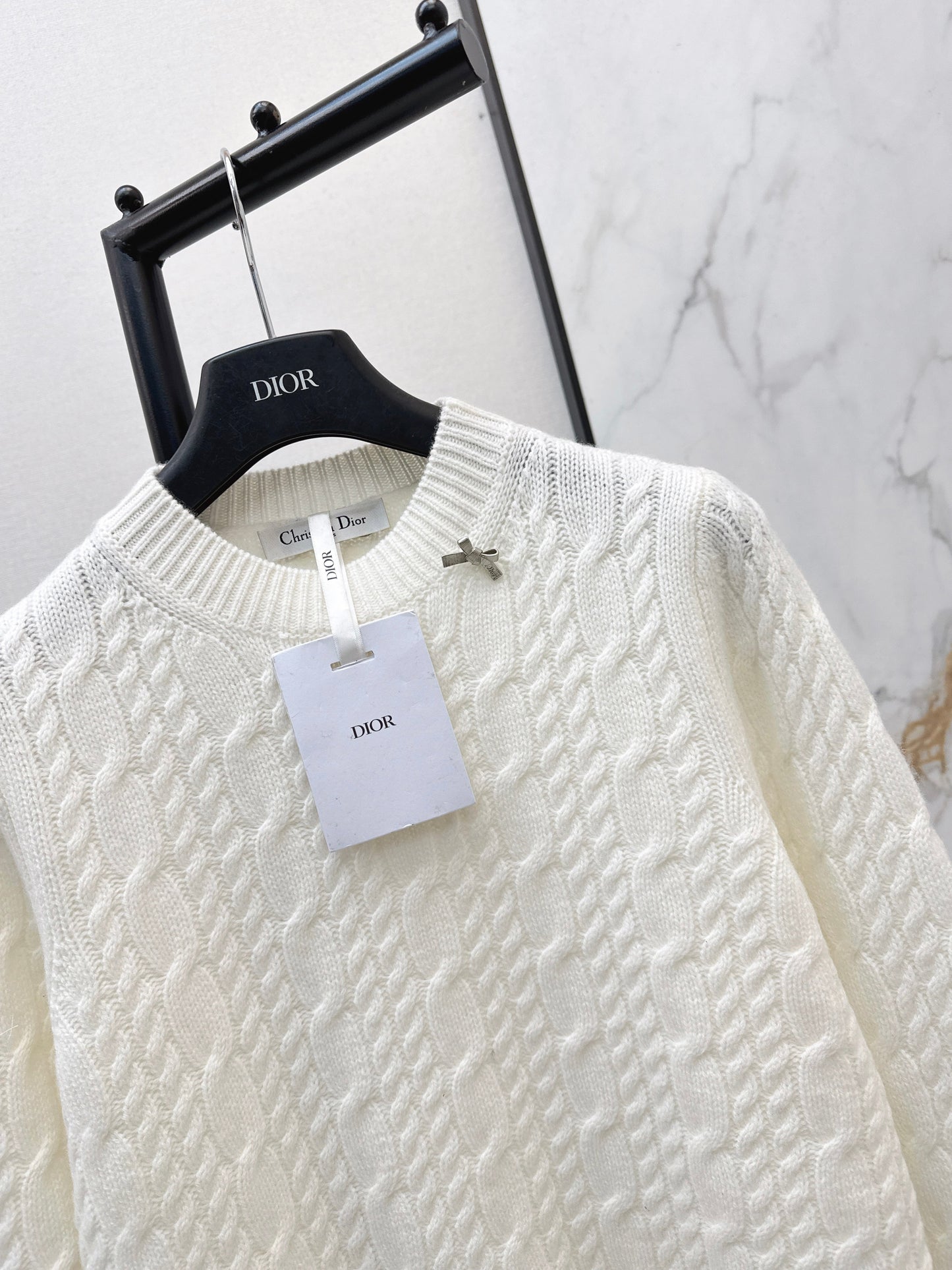 26SS NEW cable cashmere sweater