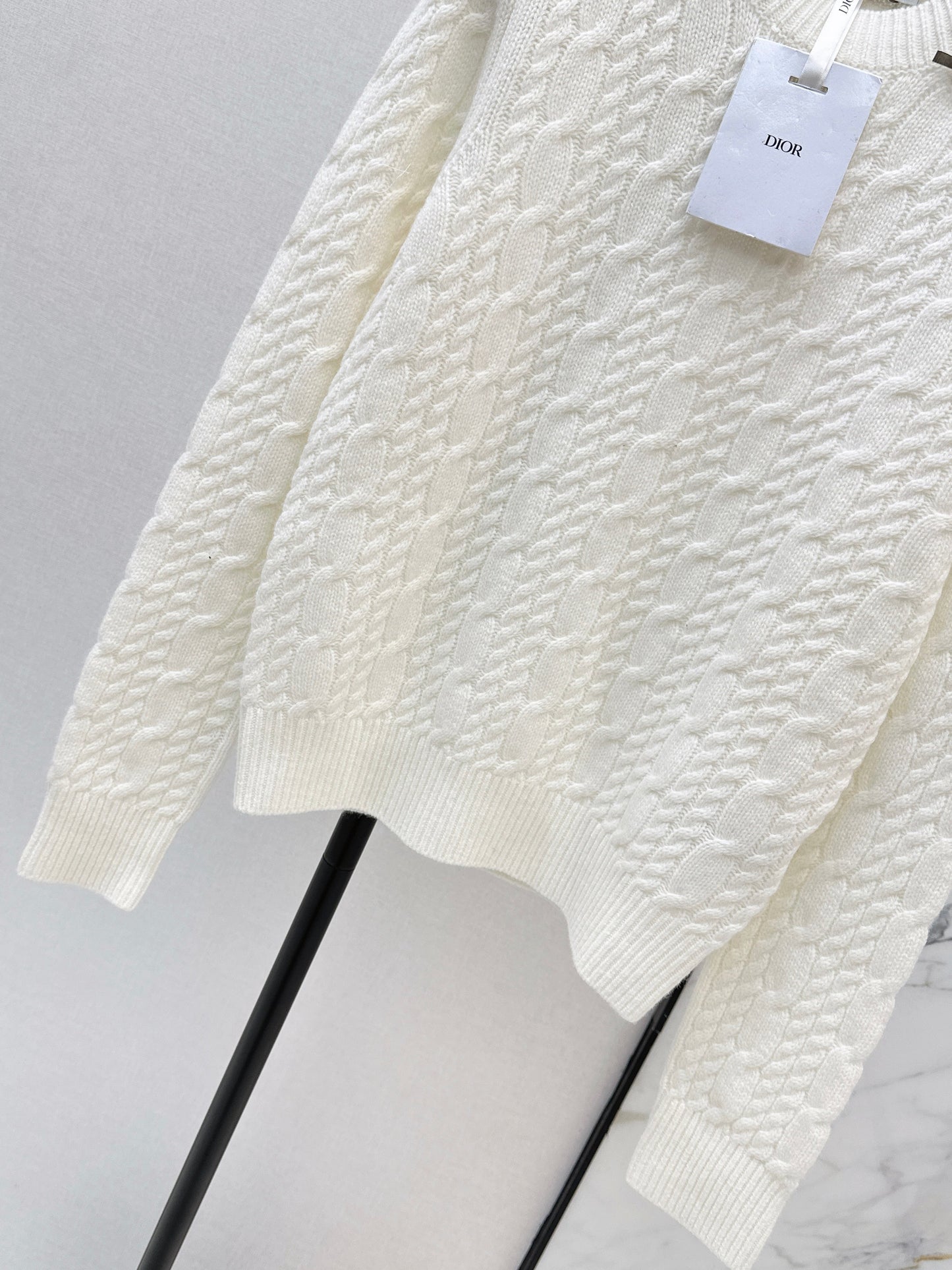 26SS NEW cable cashmere sweater