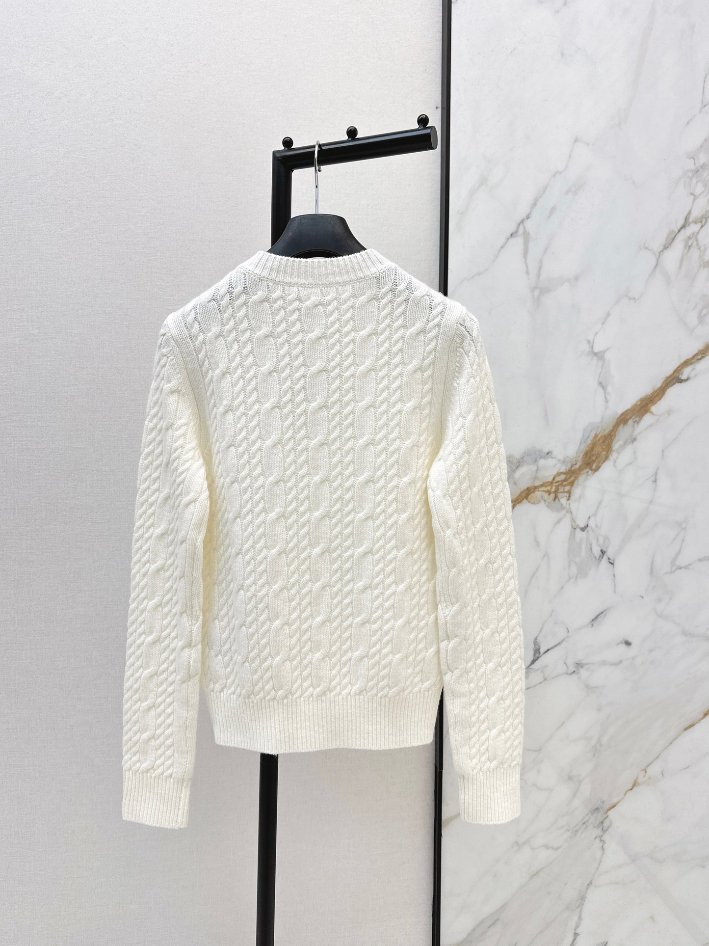 26SS NEW cable cashmere sweater