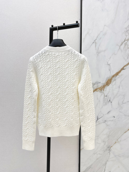 26SS NEW cable cashmere sweater