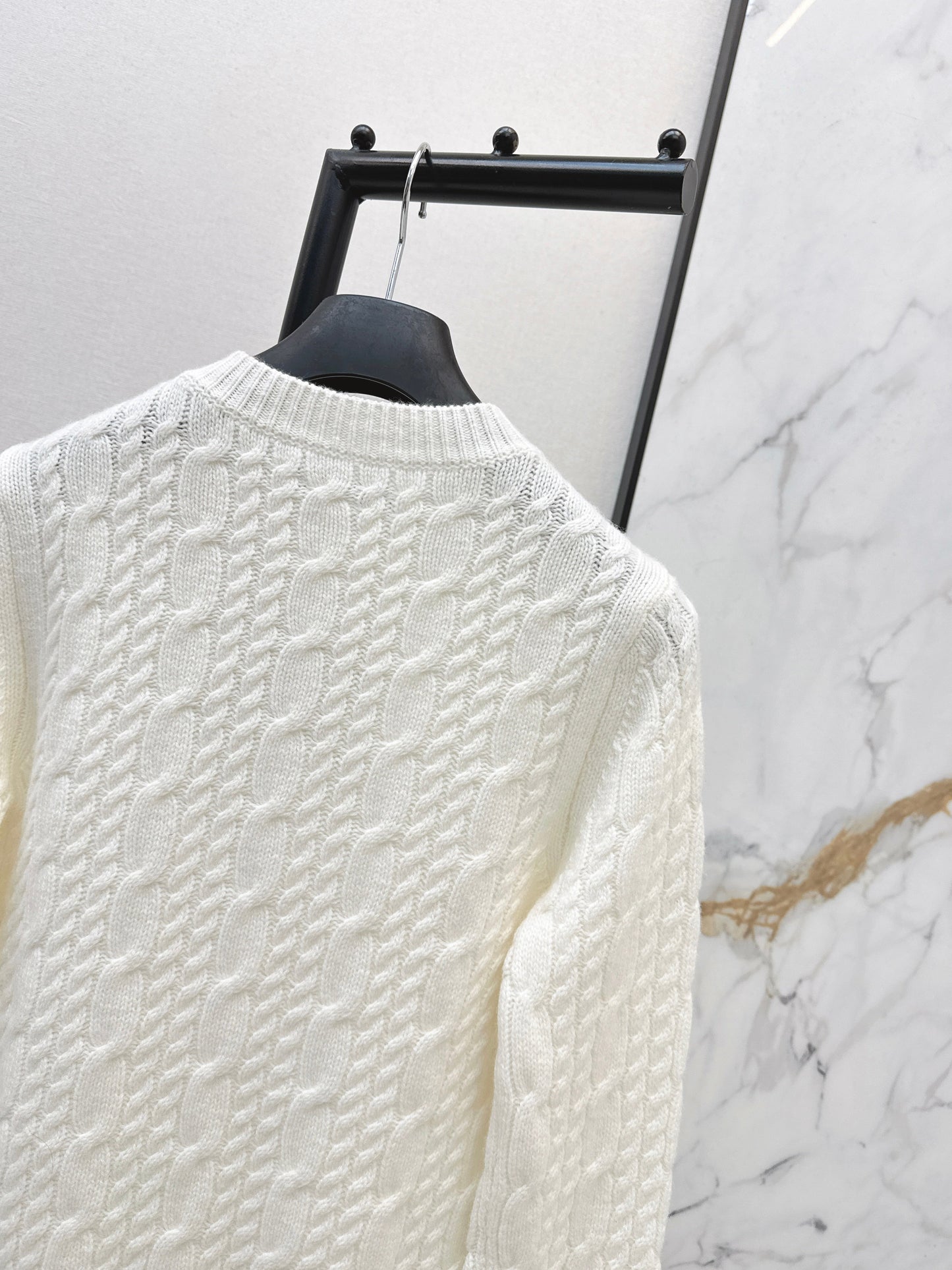26SS NEW cable cashmere sweater