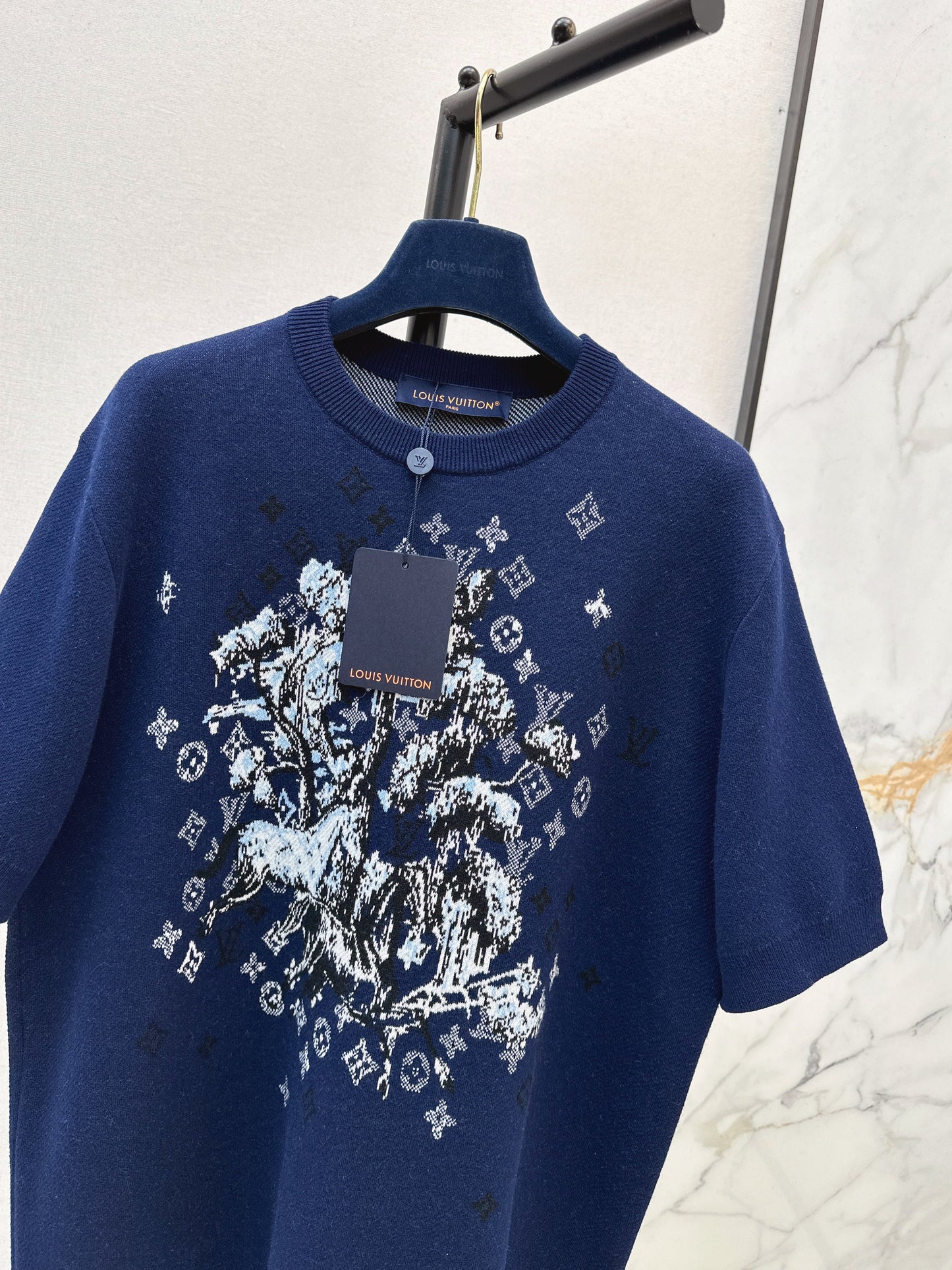 26SS NEUER Jacquard-Strickpullover