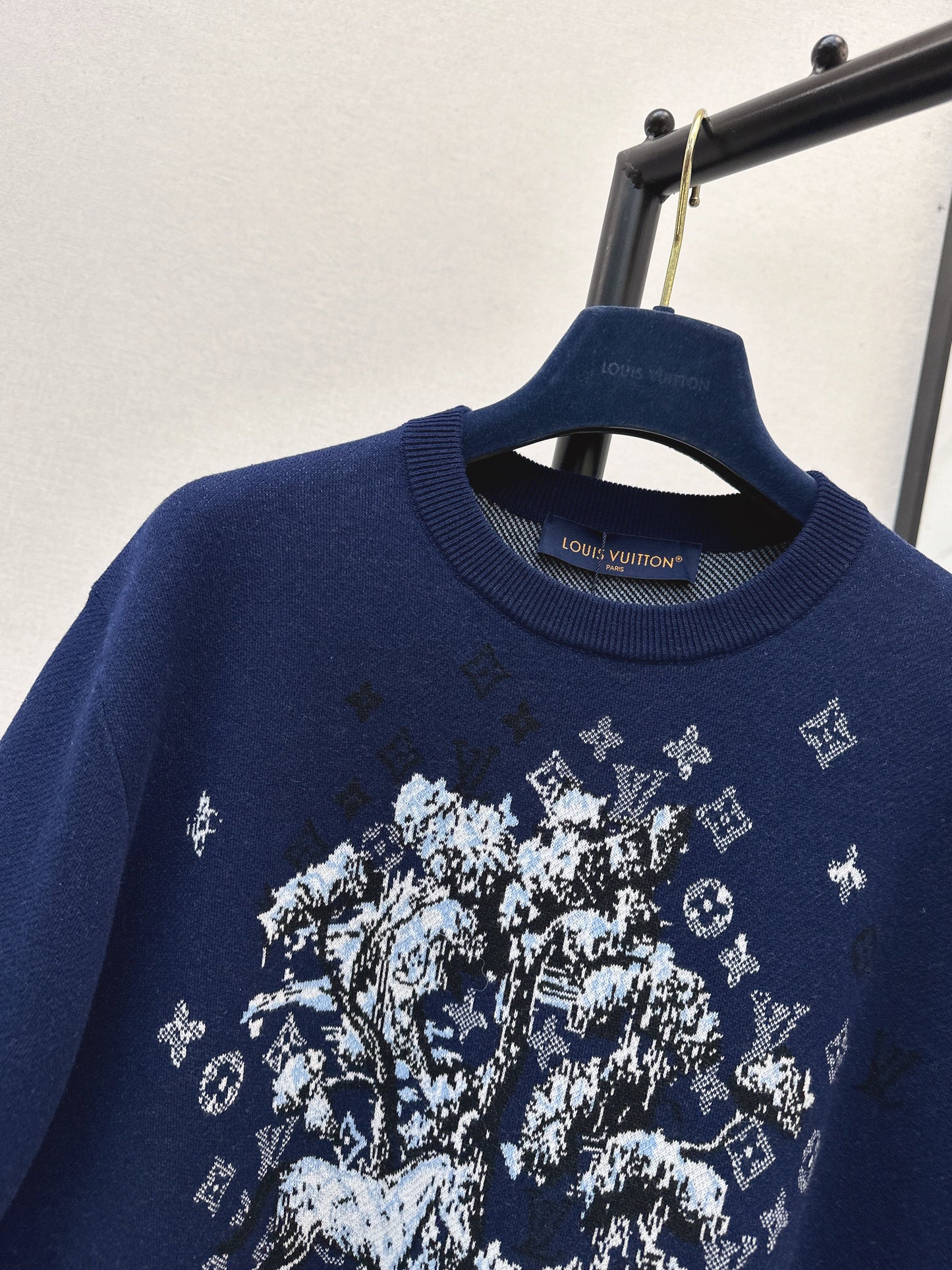 26SS NEUER Jacquard-Strickpullover