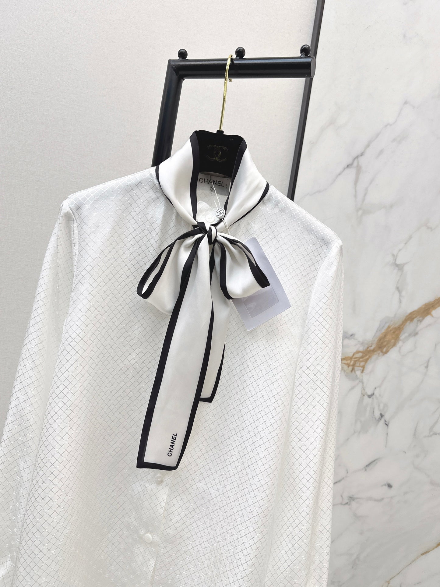 26SS NEW silk tie-neck shirts