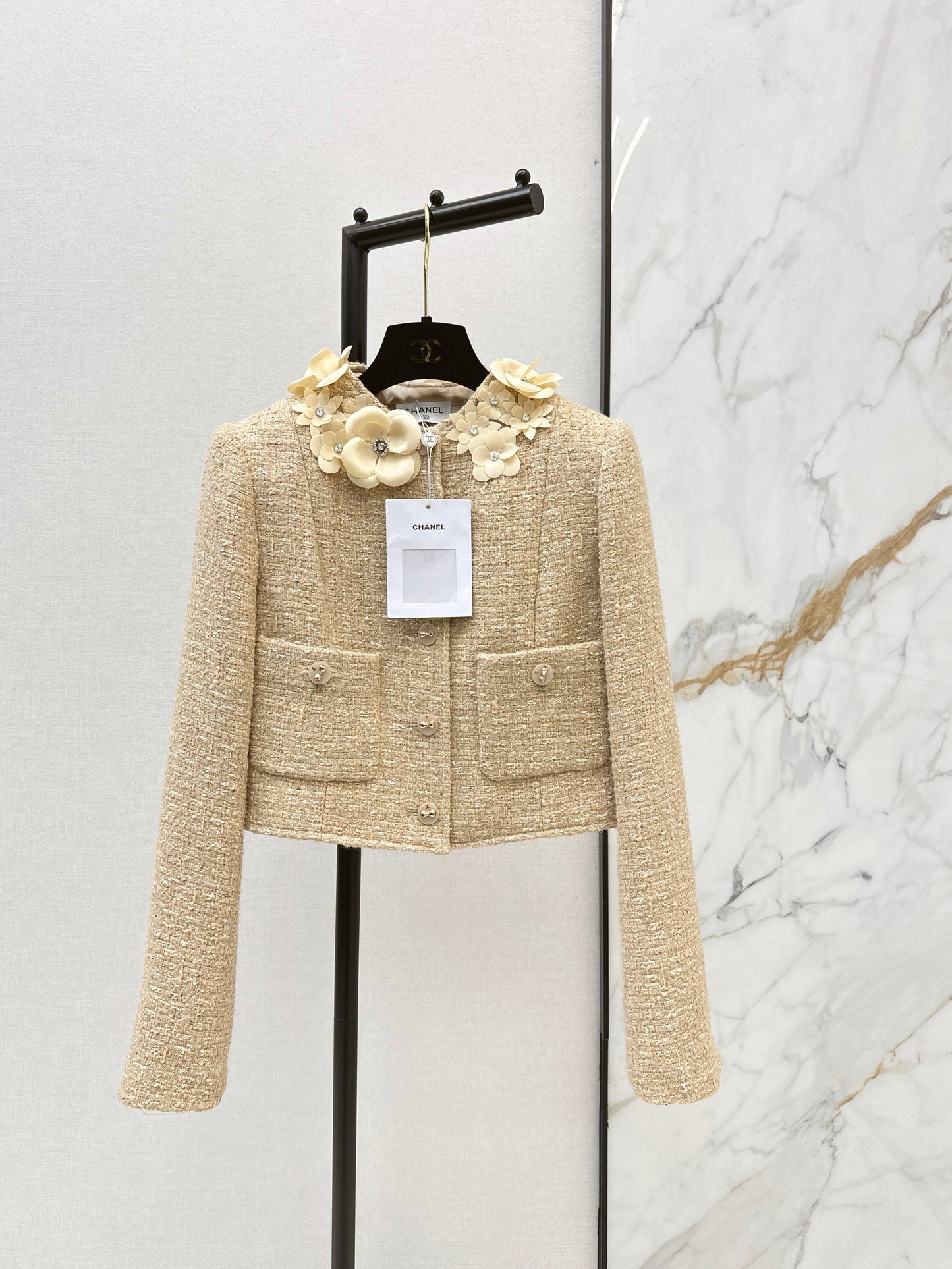 26SS NEW 3d floral woven jacket