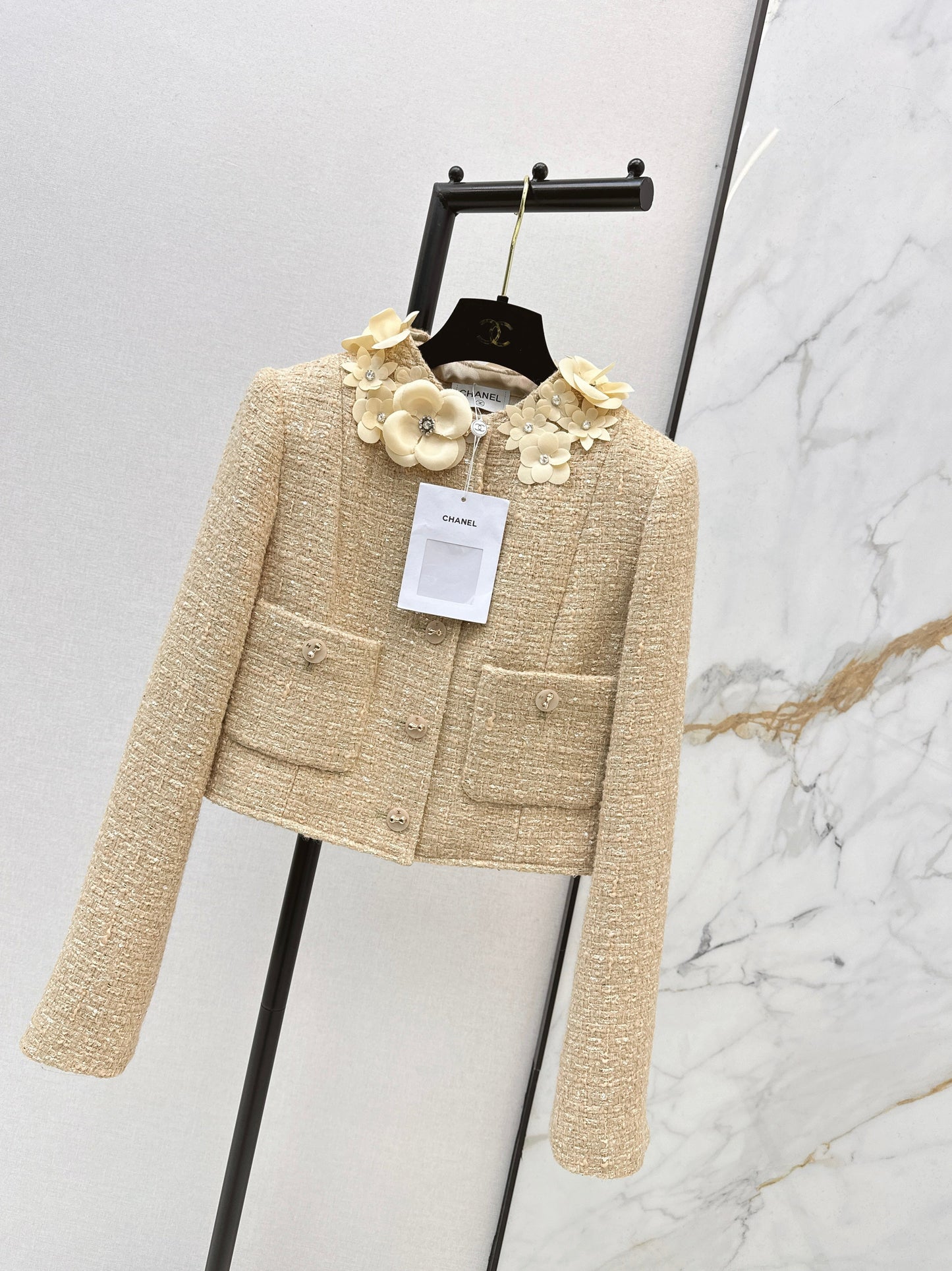 26SS NEW 3d floral woven jacket