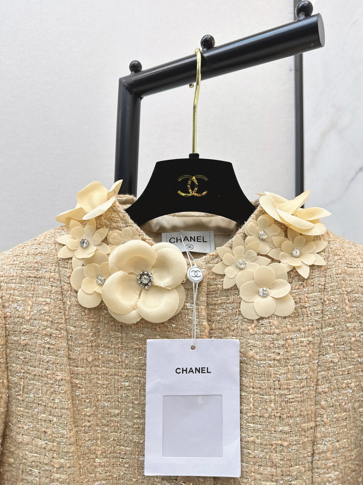 26SS NEW 3d floral woven jacket