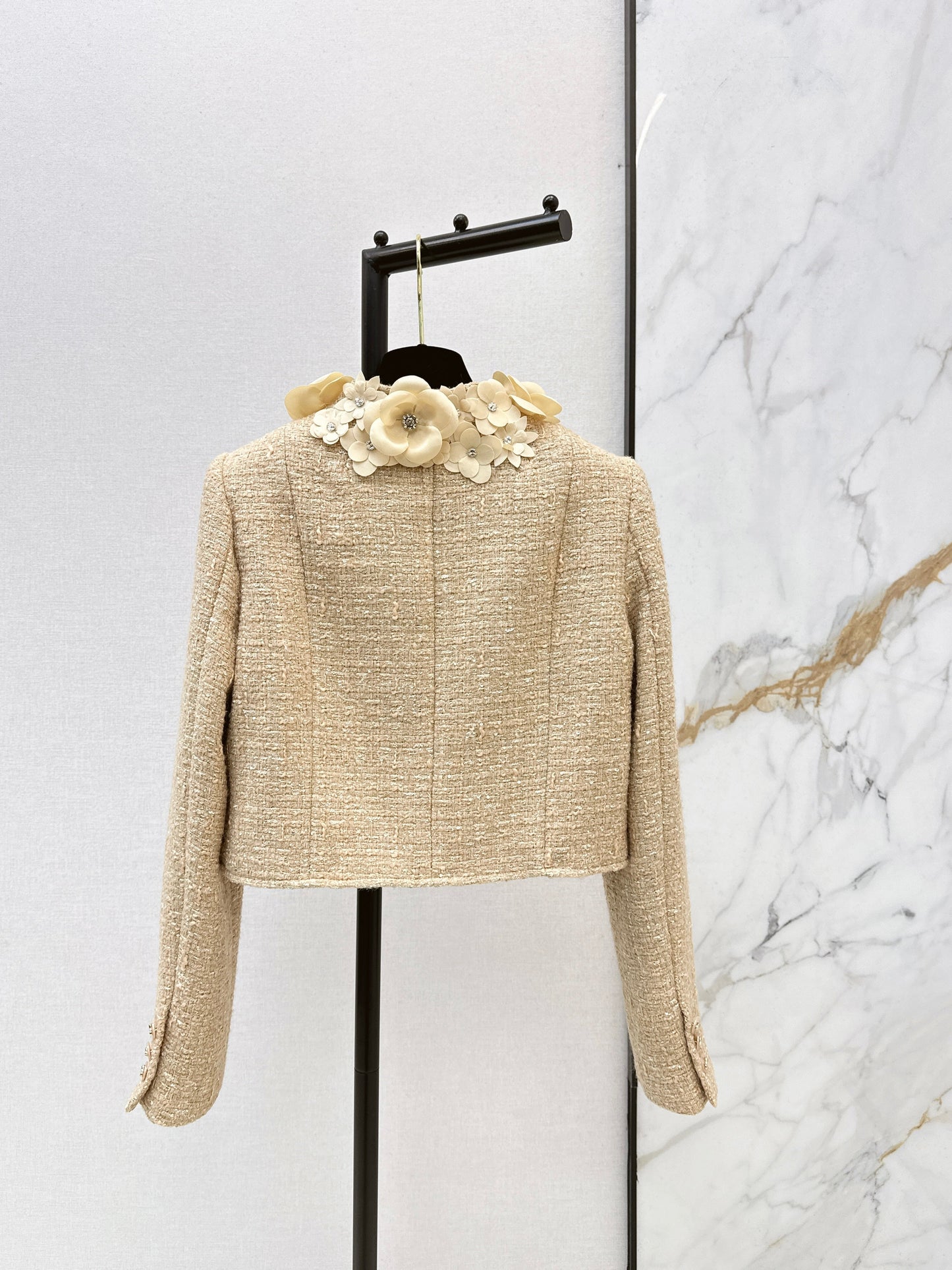 26SS NEW 3d floral woven jacket