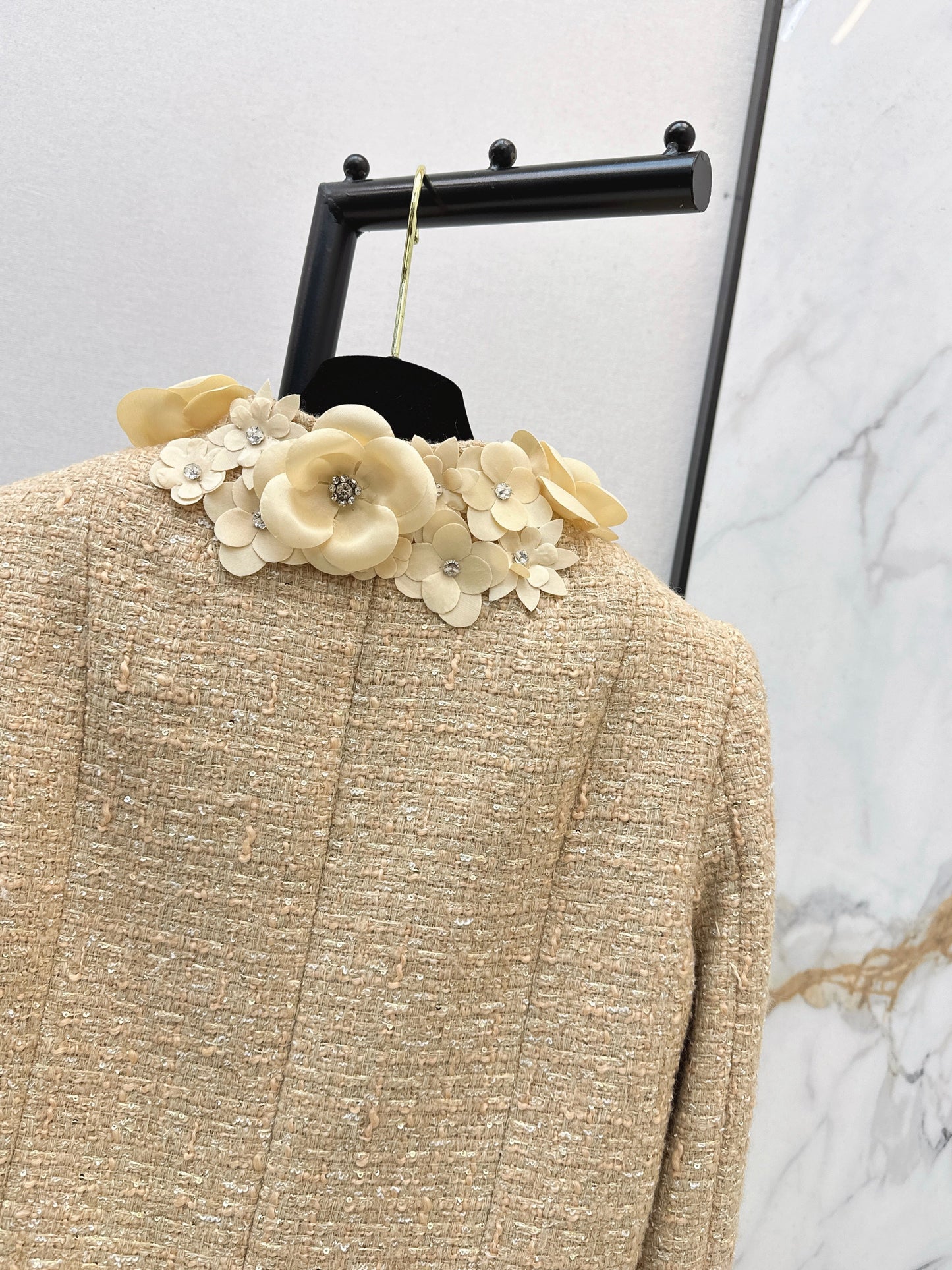 26SS NEW 3d floral woven jacket