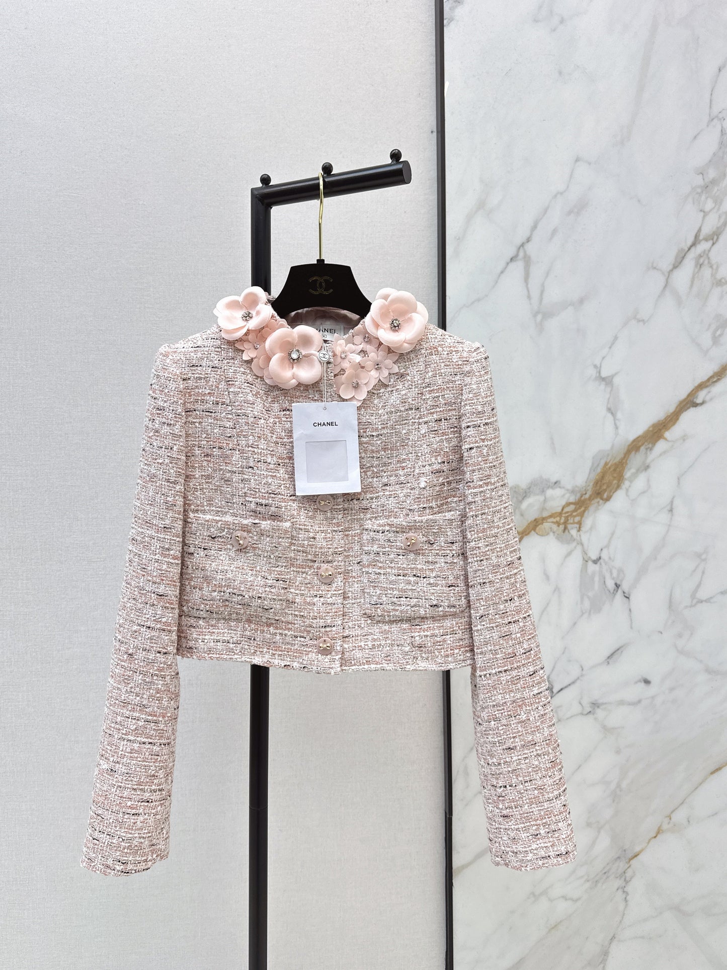 26SS NEW 3d floral woven jacket