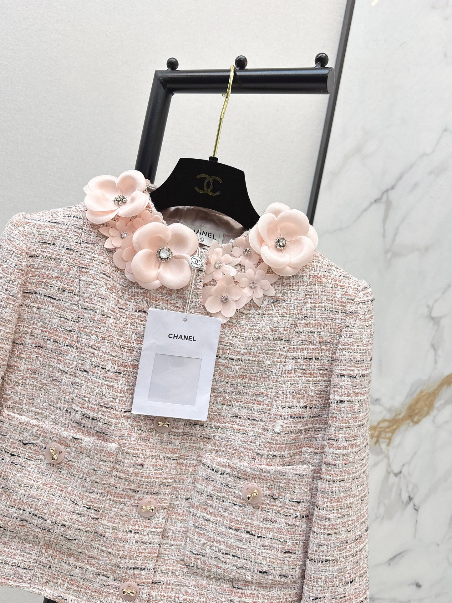 26SS NEW 3d floral woven jacket