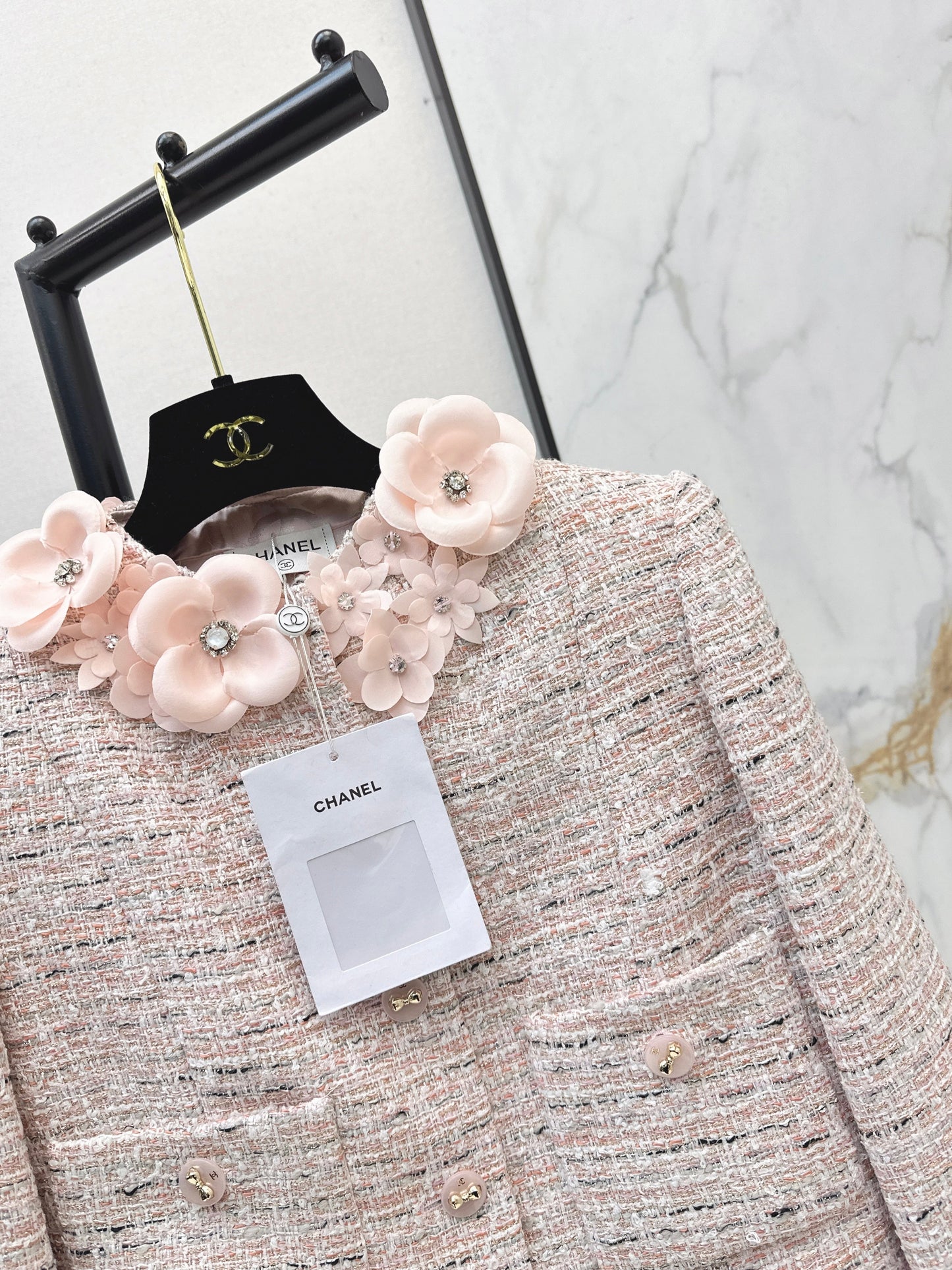26SS NEW 3d floral woven jacket