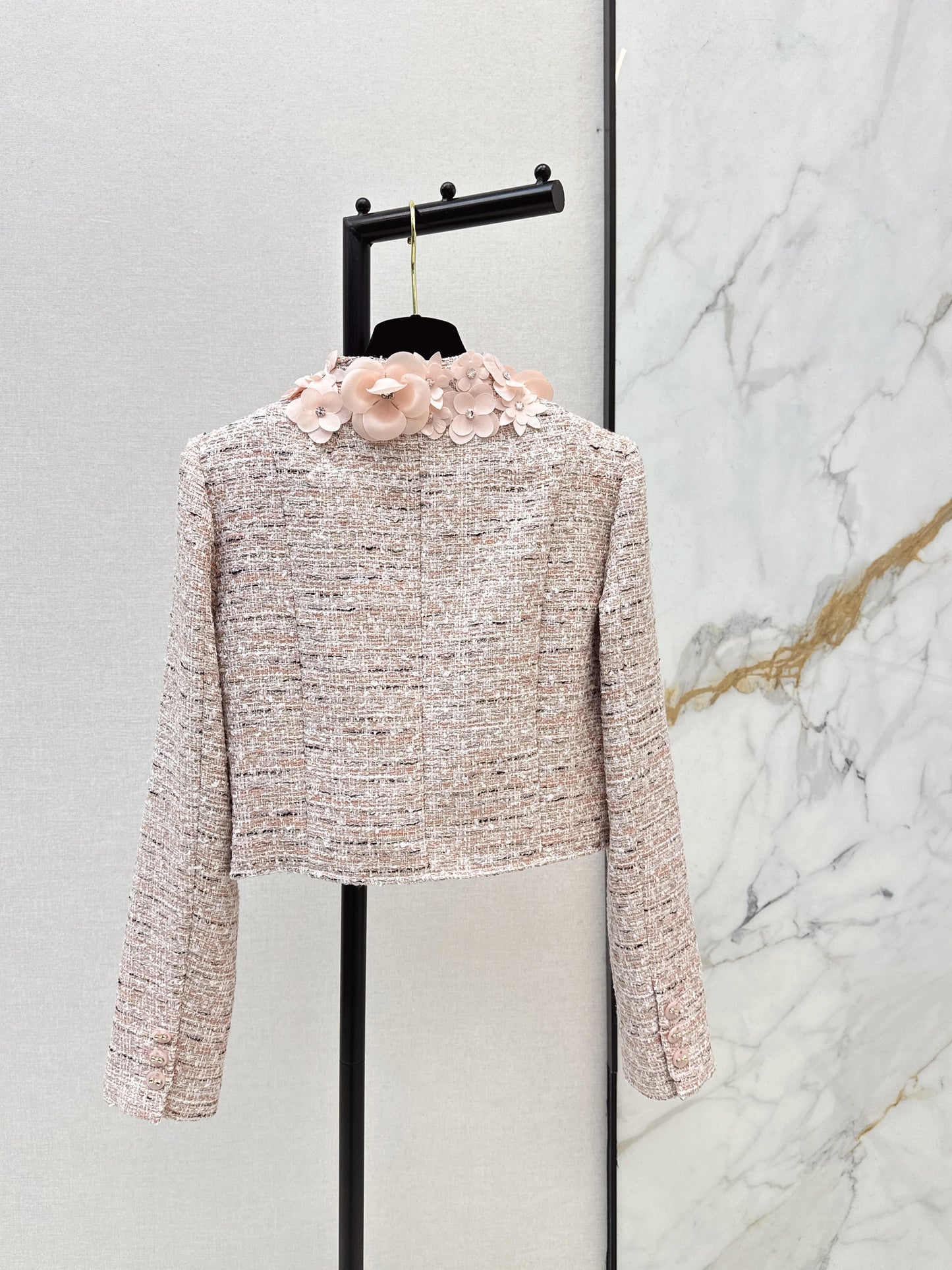 26SS NEW 3d floral woven jacket