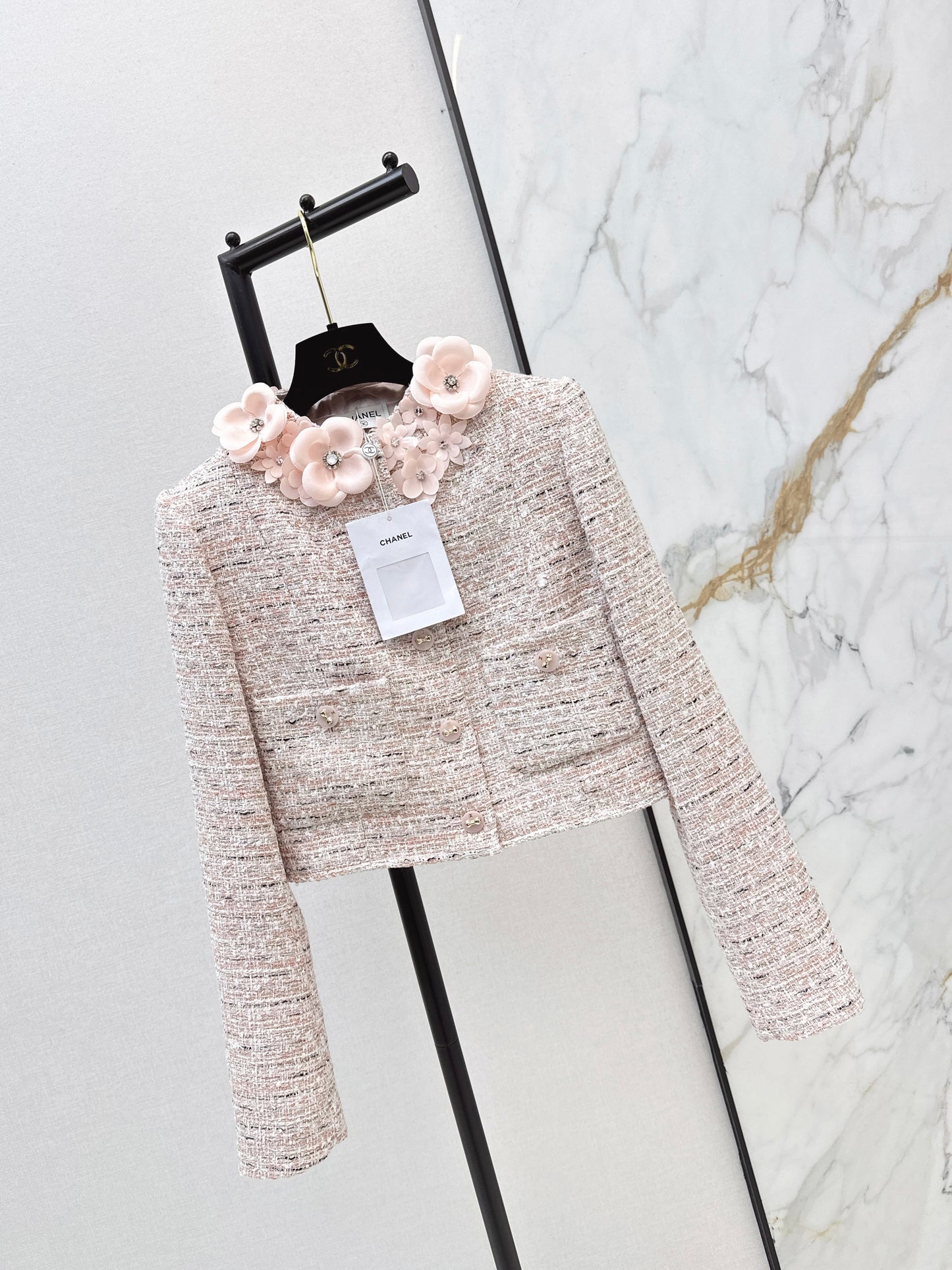 26SS NEW 3d floral woven jacket