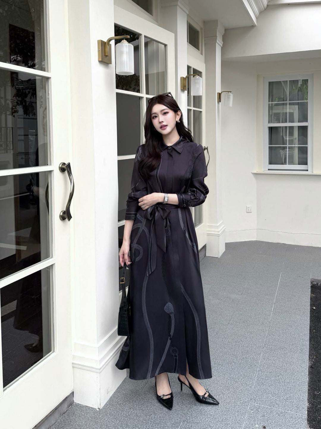 26SS NEW print silk dress