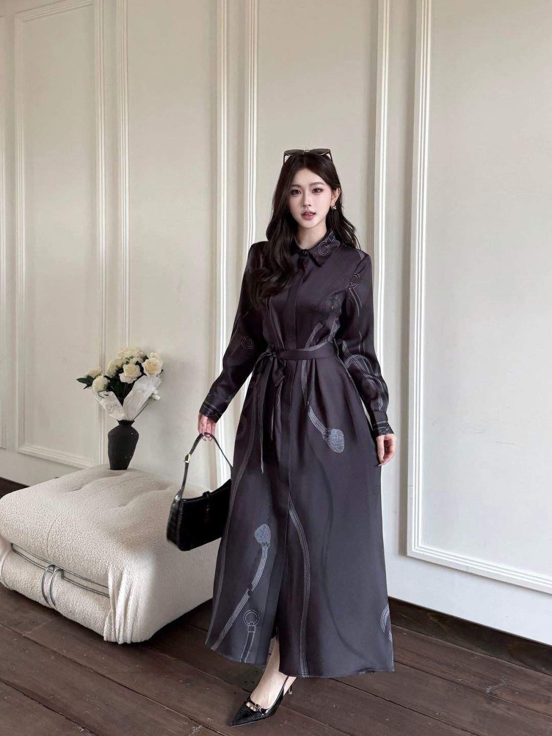 26SS NEW print silk dress