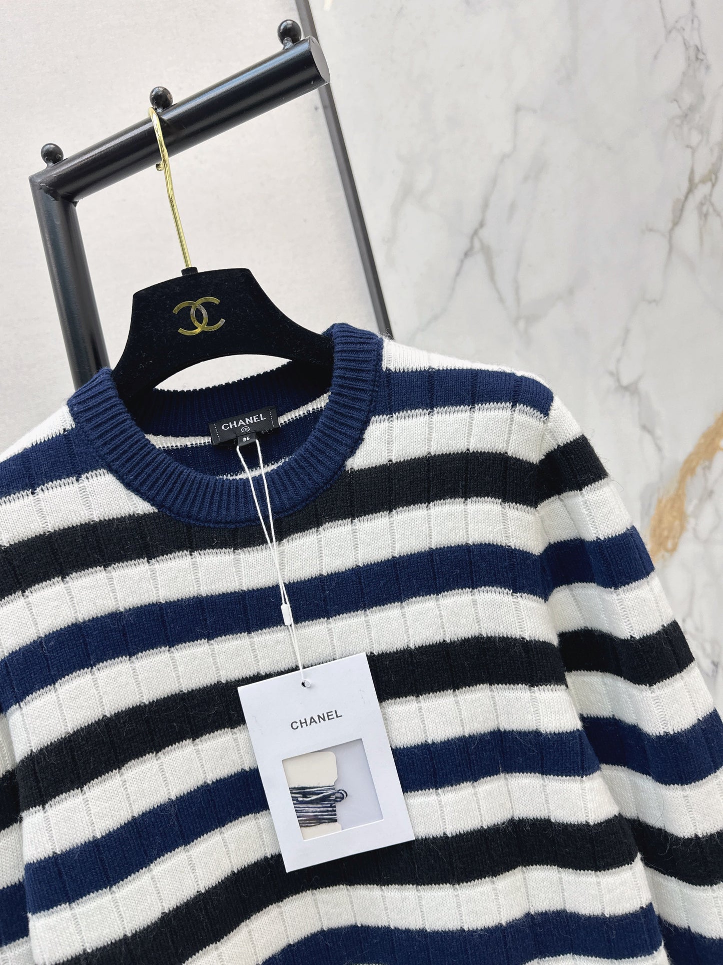 26SS NEW stripe knitted sweater
