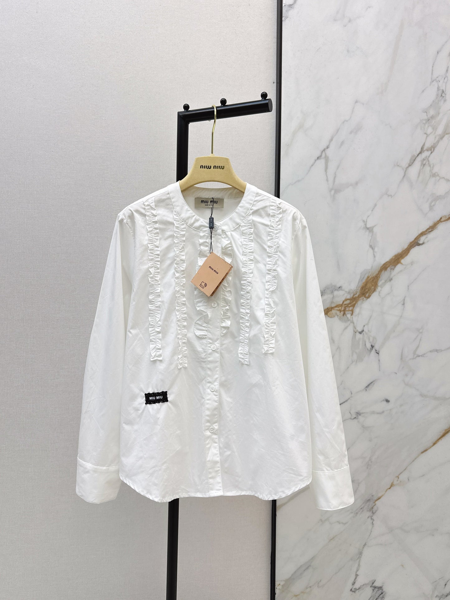 26SS NEW ruffle-trim lace shirts