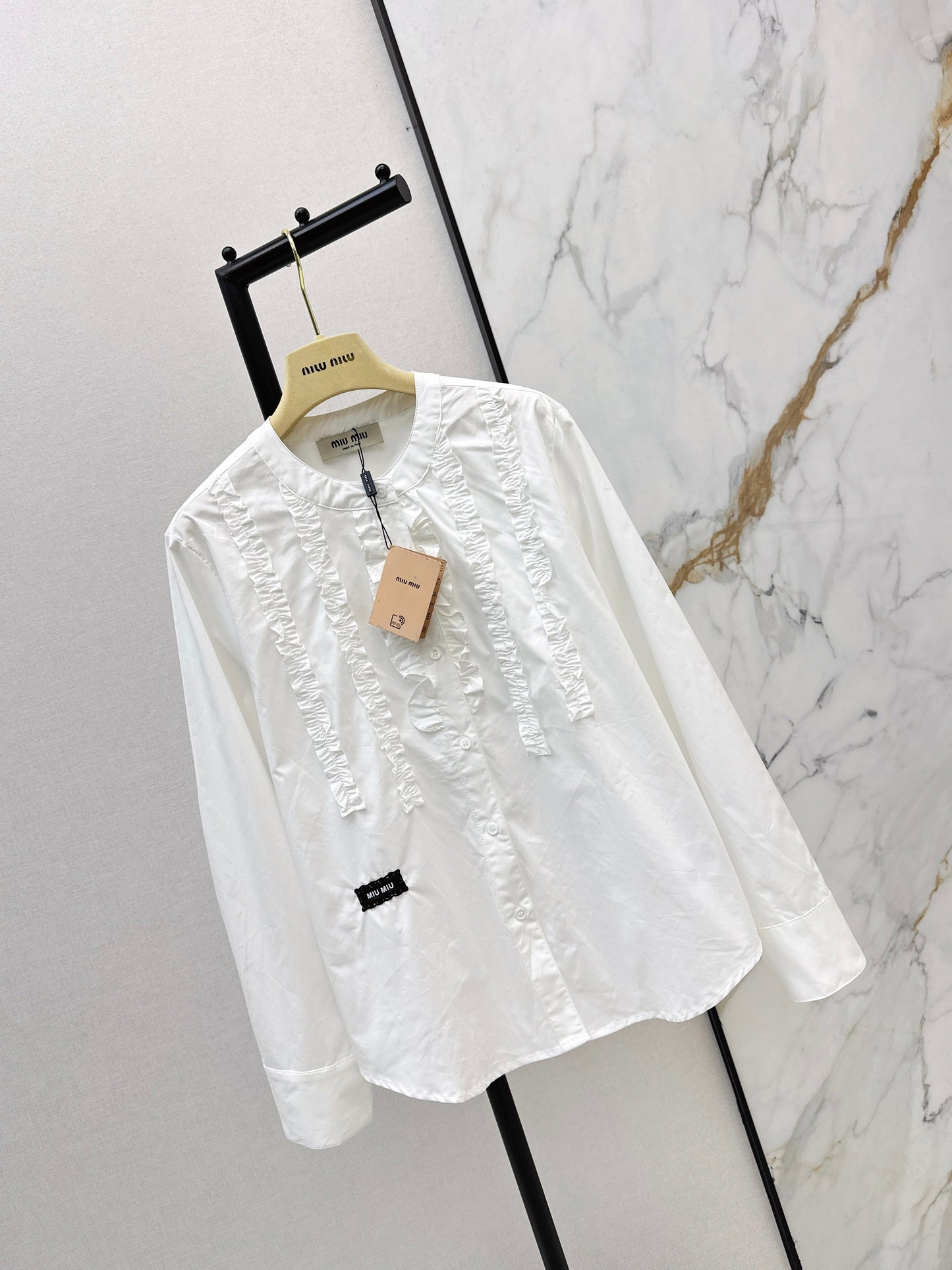 26SS NEW ruffle-trim lace shirts