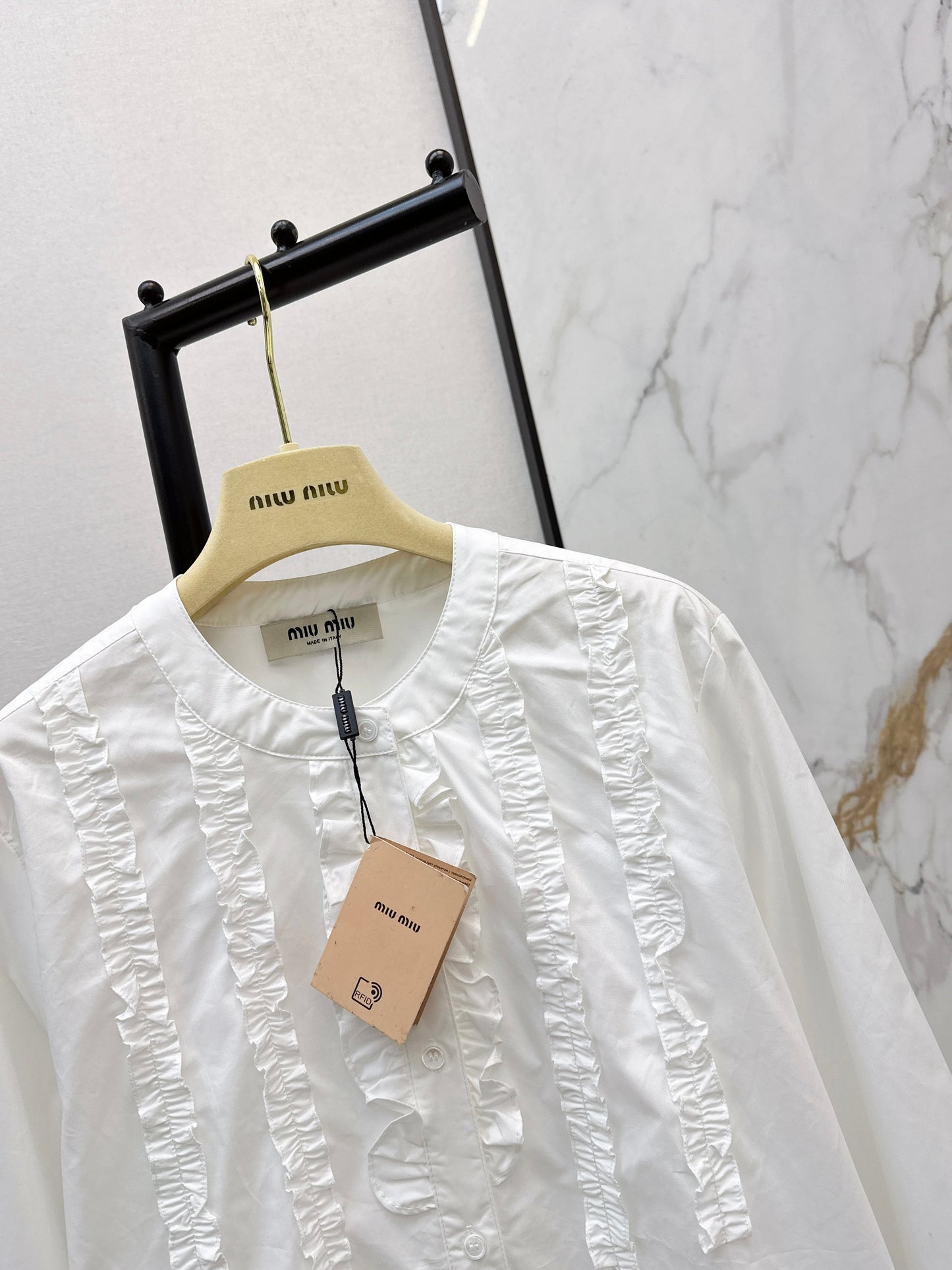 26SS NEW ruffle-trim lace shirts