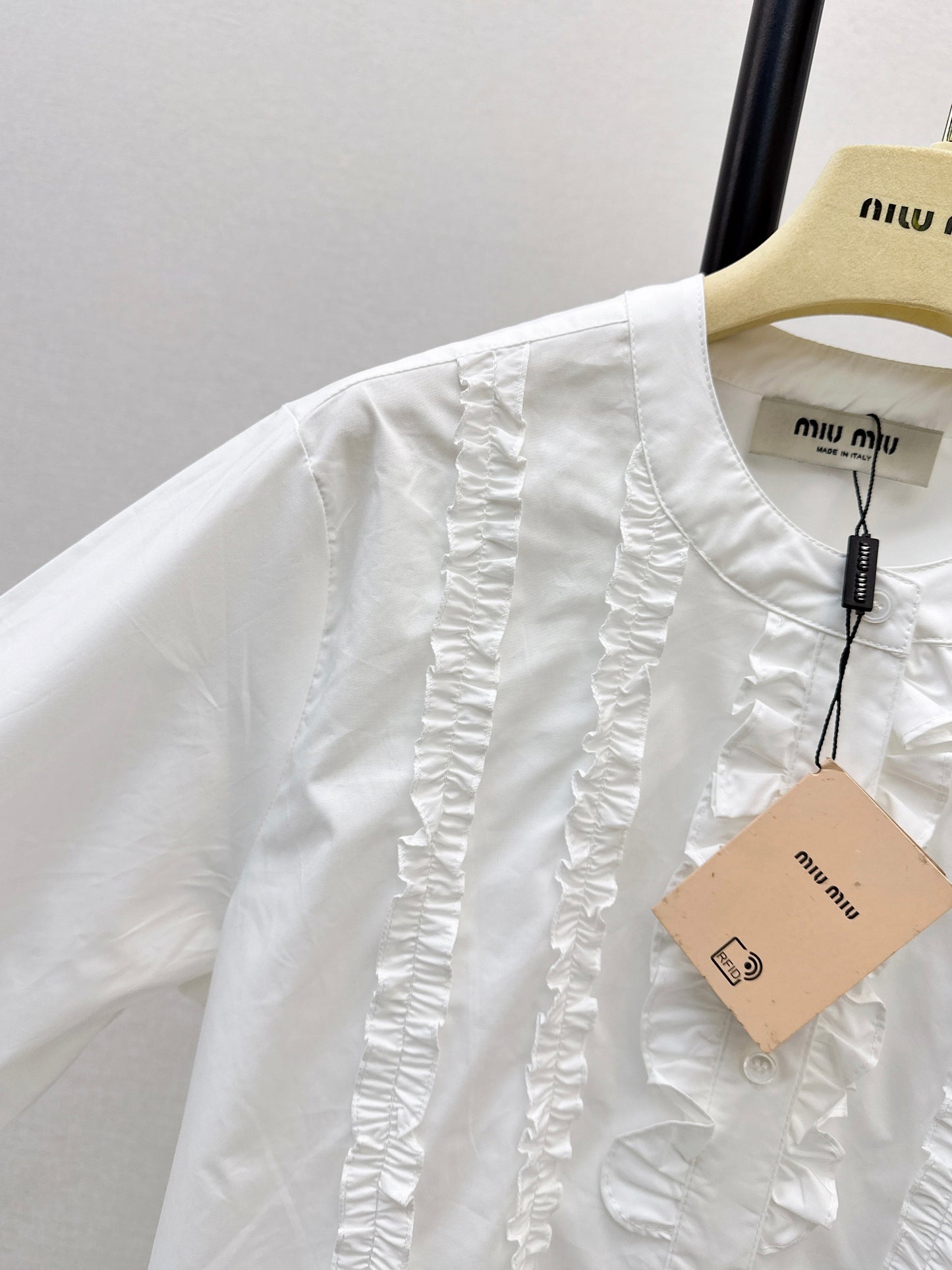 26SS NEW ruffle-trim lace shirts