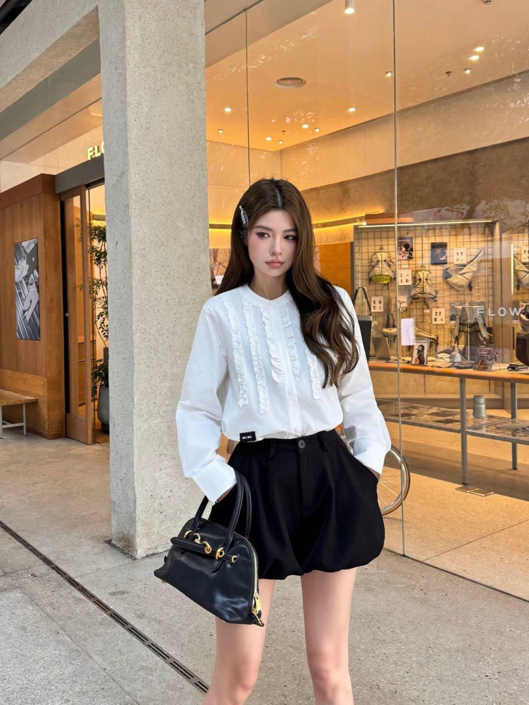 26SS NEW ruffle-trim lace shirts
