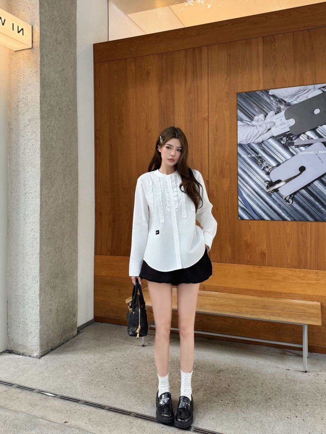26SS NEW ruffle-trim lace shirts