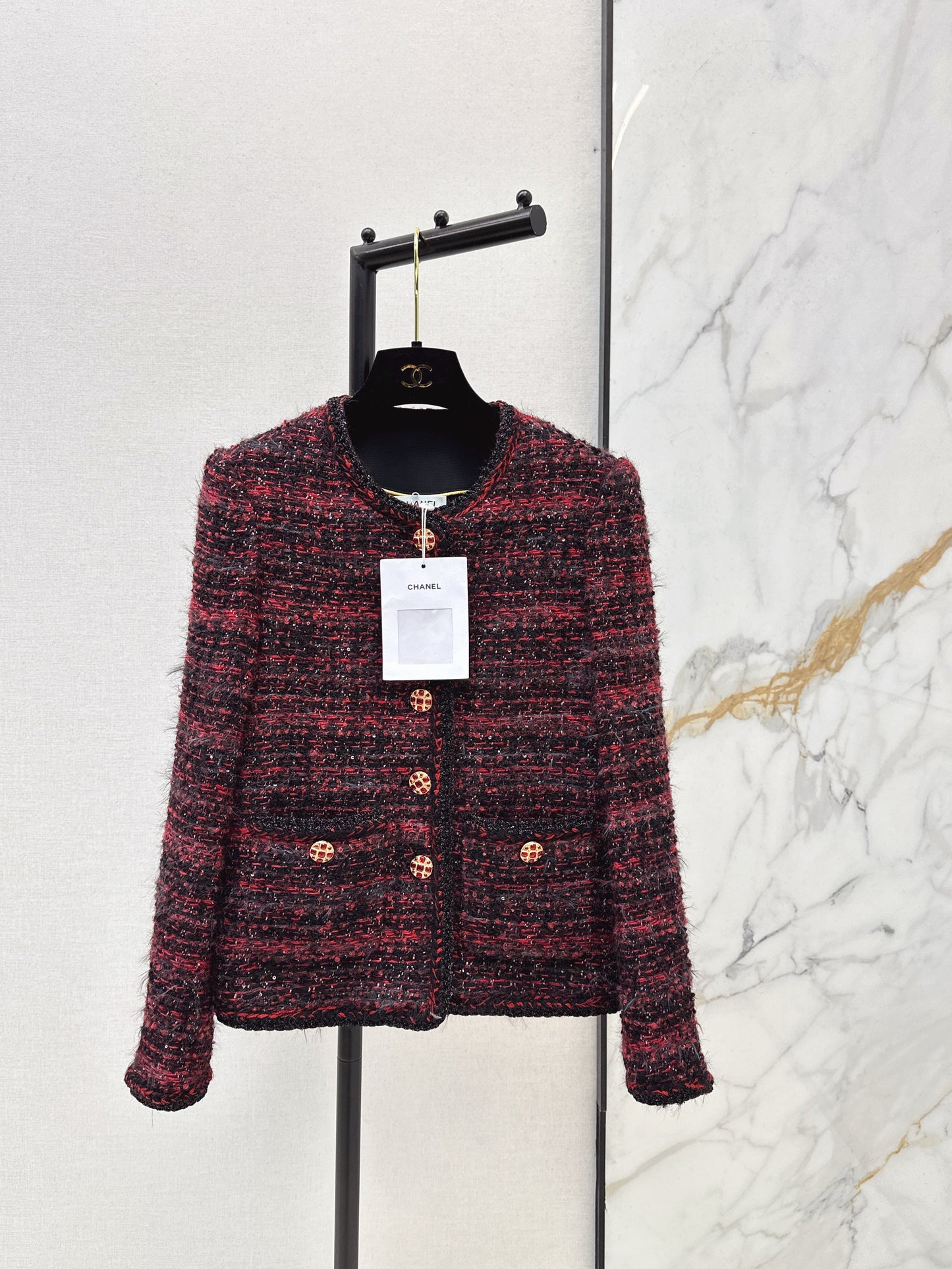 26SS NEW woven tweed jacket