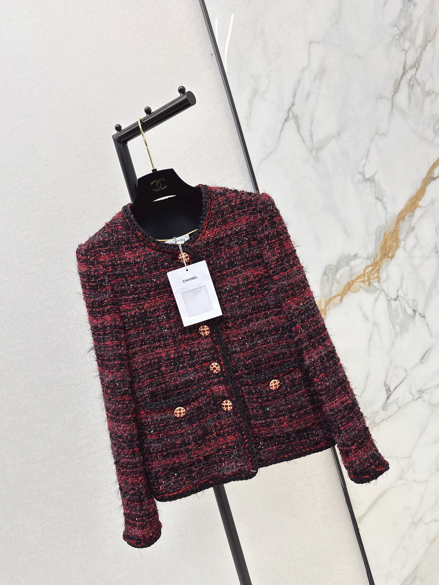 26SS NEW woven tweed jacket