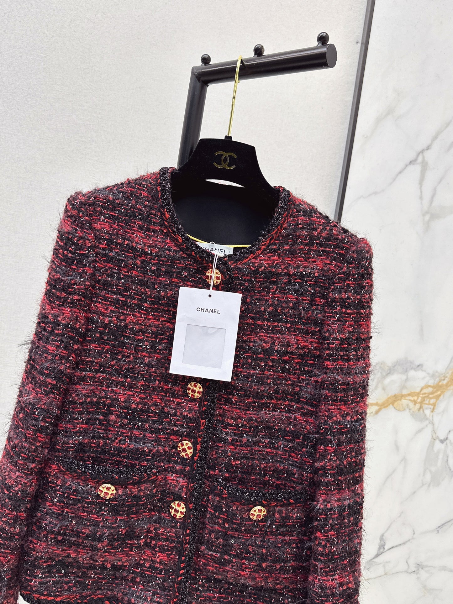 26SS NEW woven tweed jacket