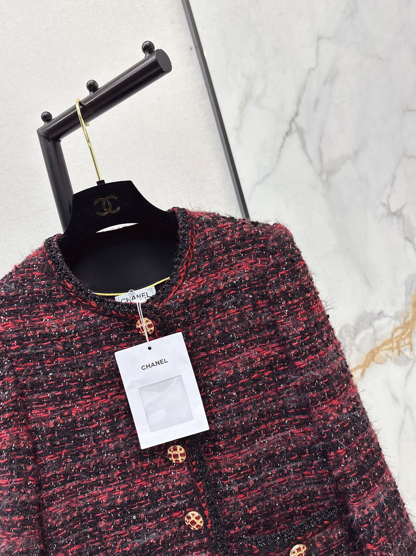 26SS NEW woven tweed jacket