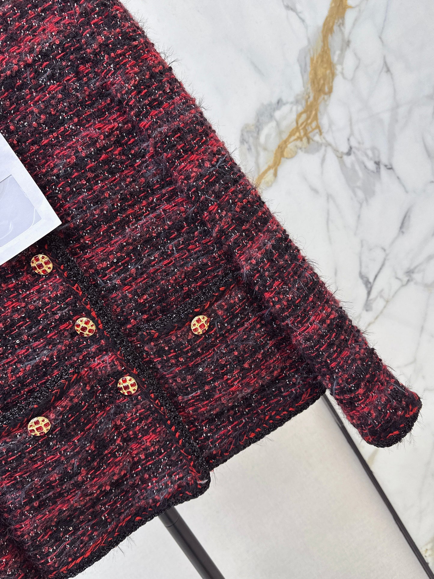 26SS NEW woven tweed jacket