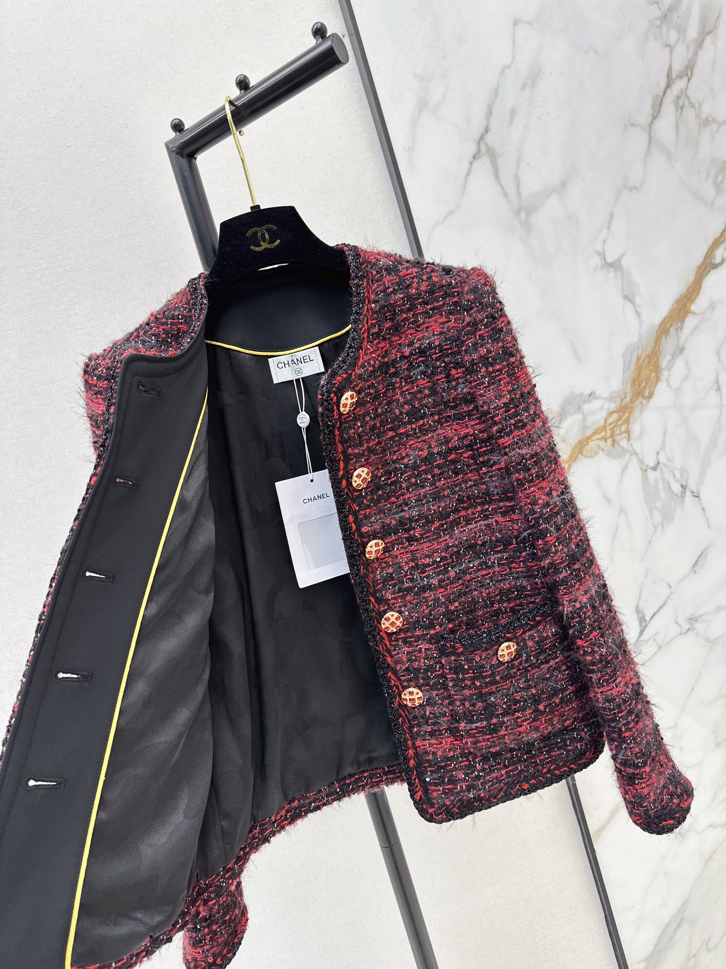 26SS NEW woven tweed jacket