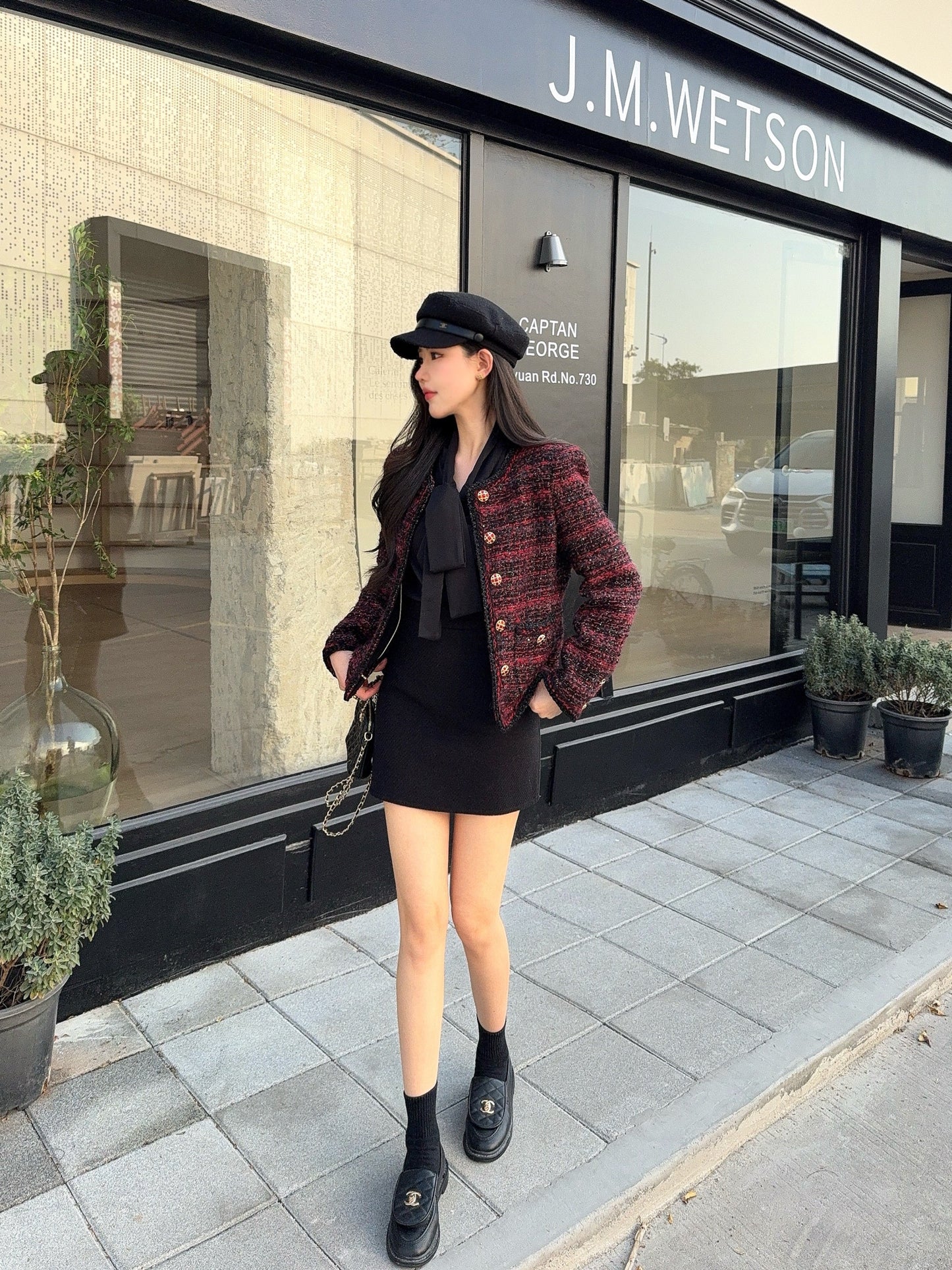 26SS NEW woven tweed jacket
