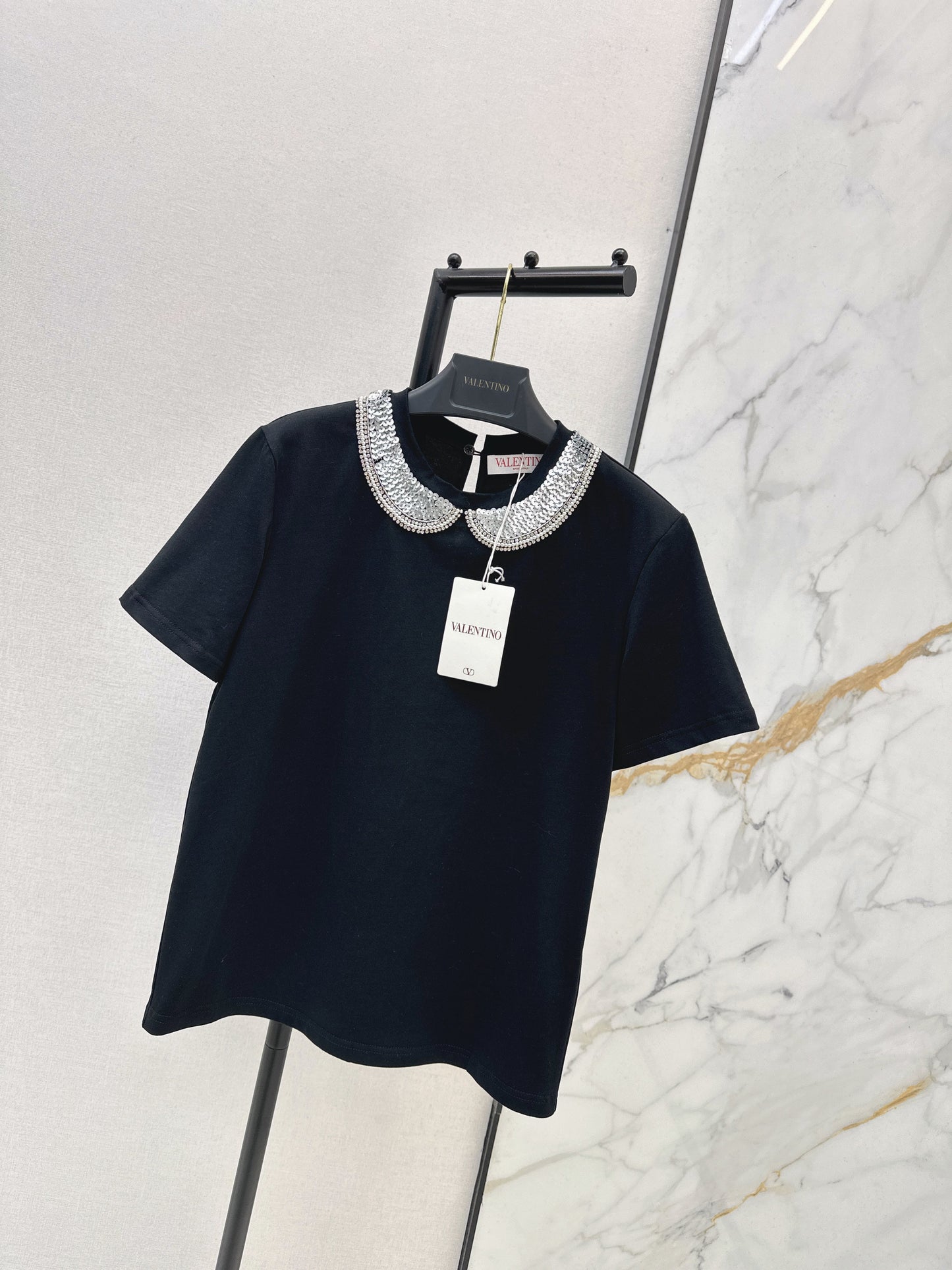 26SS NEW embroidery sequins t-shirts
