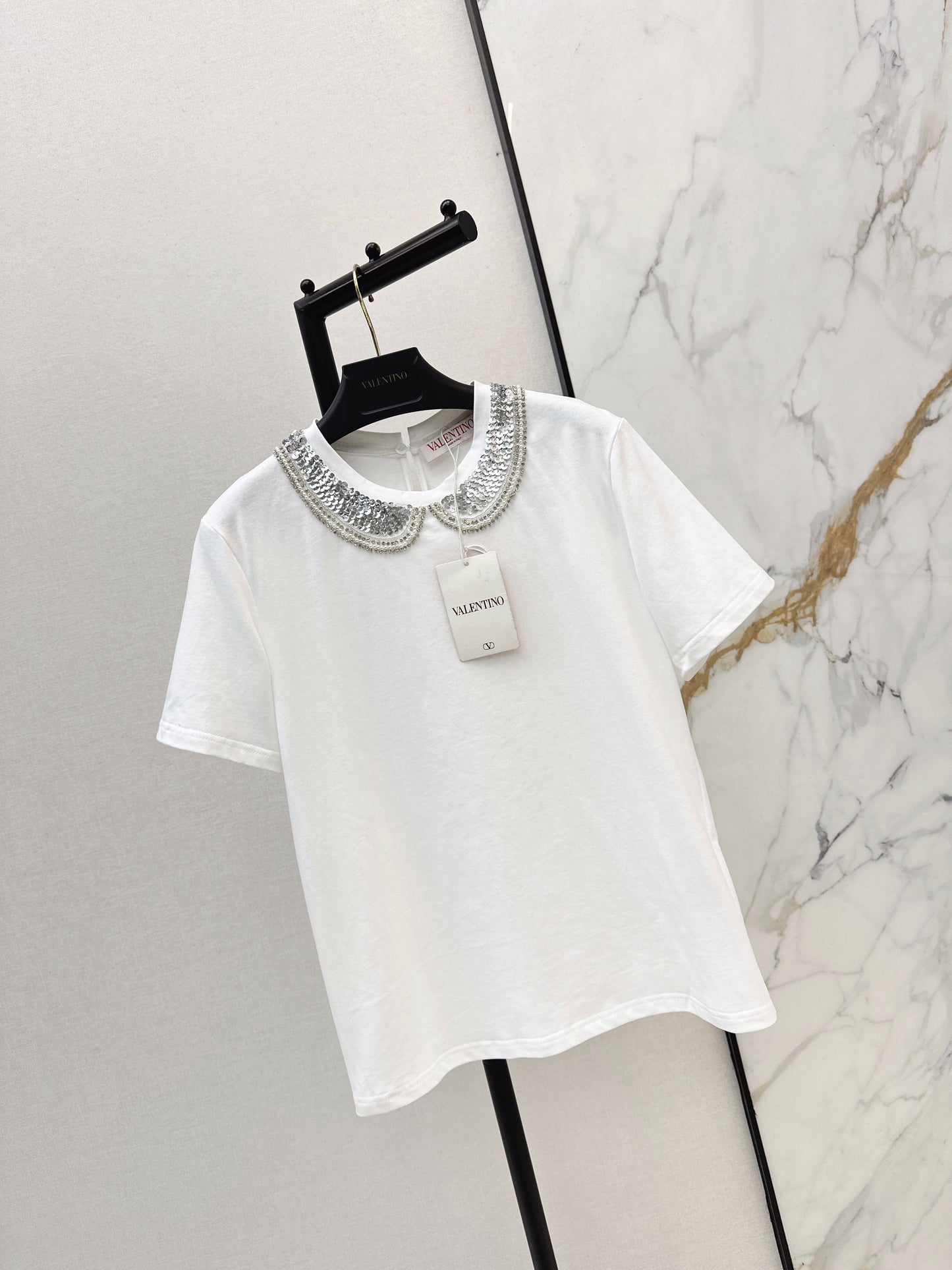 26SS NEW embroidery sequins t-shirts