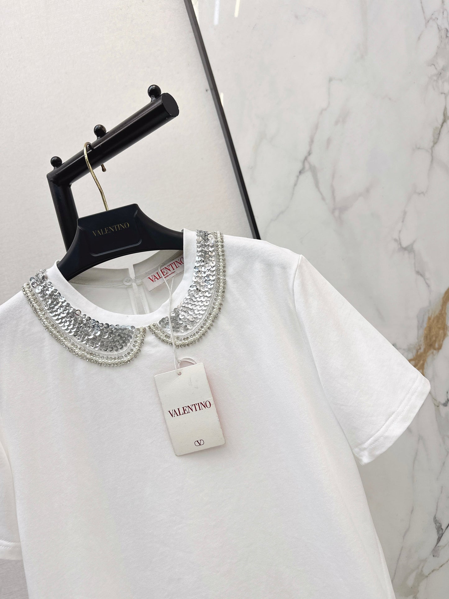 26SS NEW embroidery sequins t-shirts