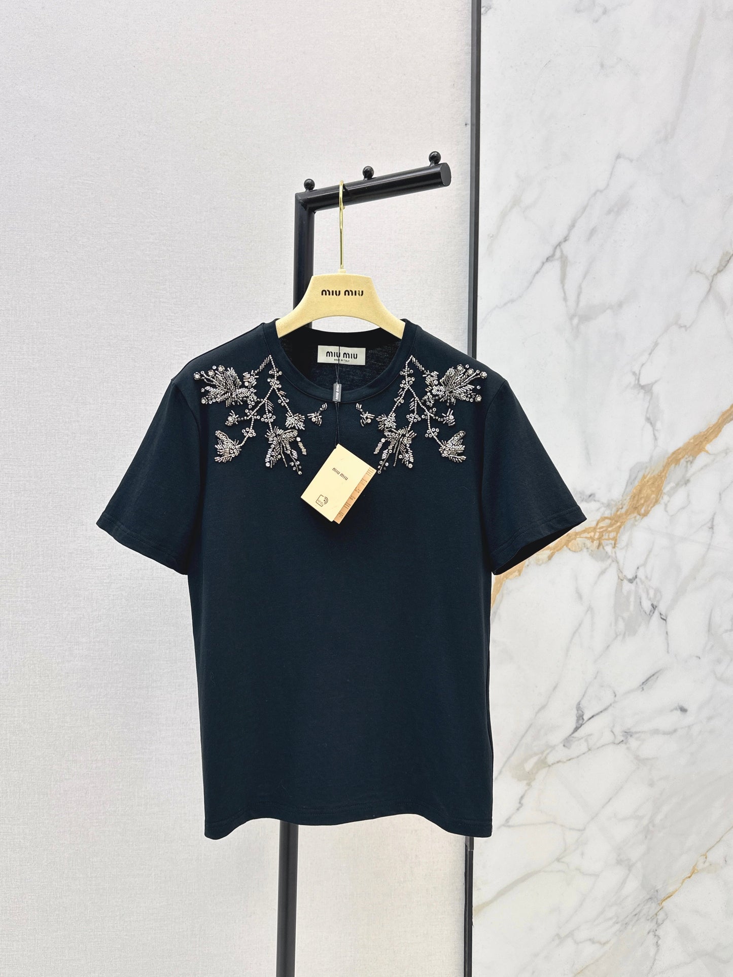 26SS NEW embroidery beading t-shirts