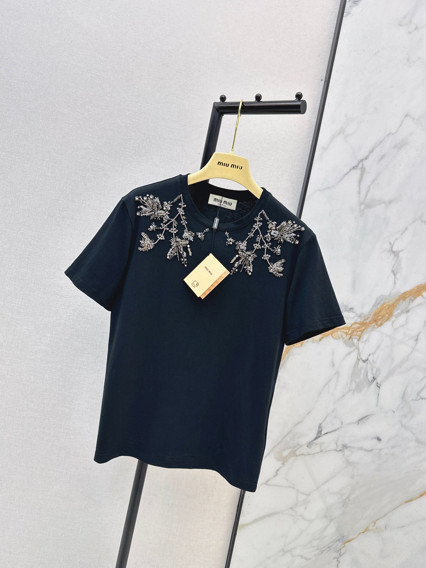 26SS NEW embroidery beading t-shirts