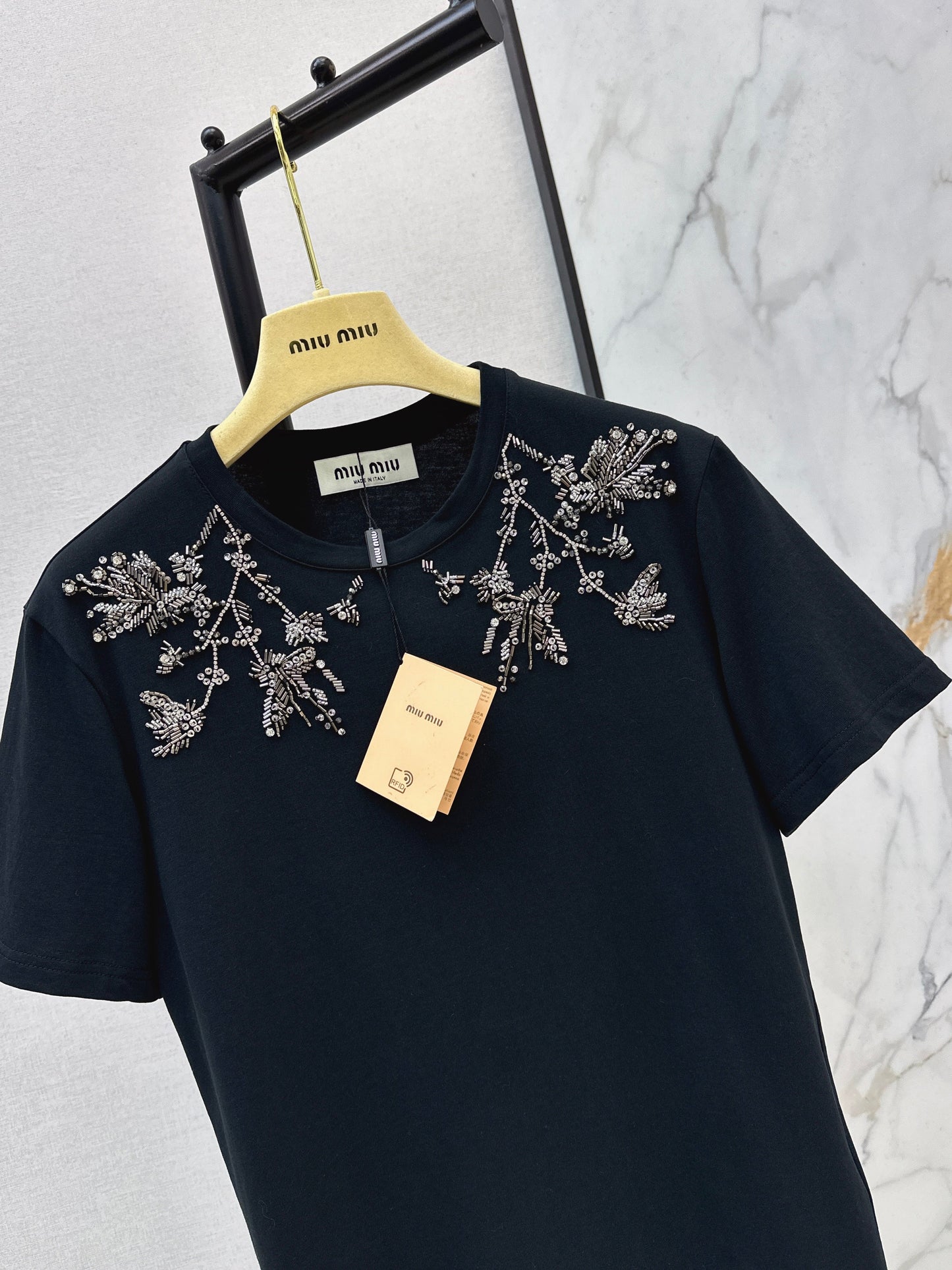 26SS NEW embroidery beading t-shirts