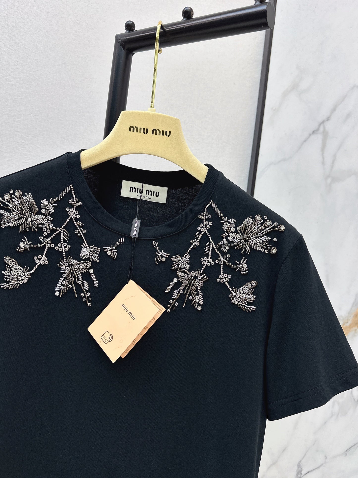 26SS NEW embroidery beading t-shirts