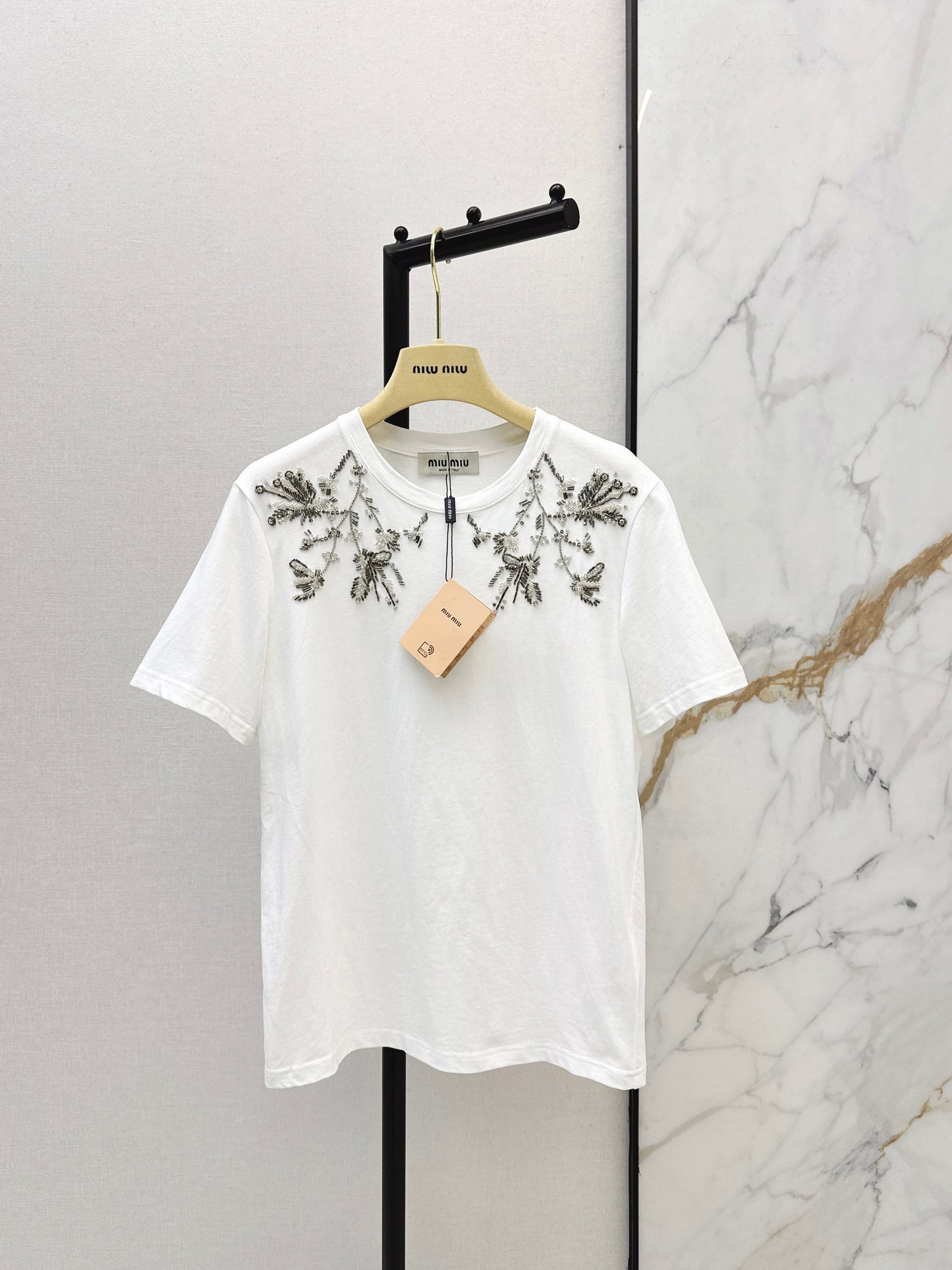 26SS NEW embroidery beading t-shirts