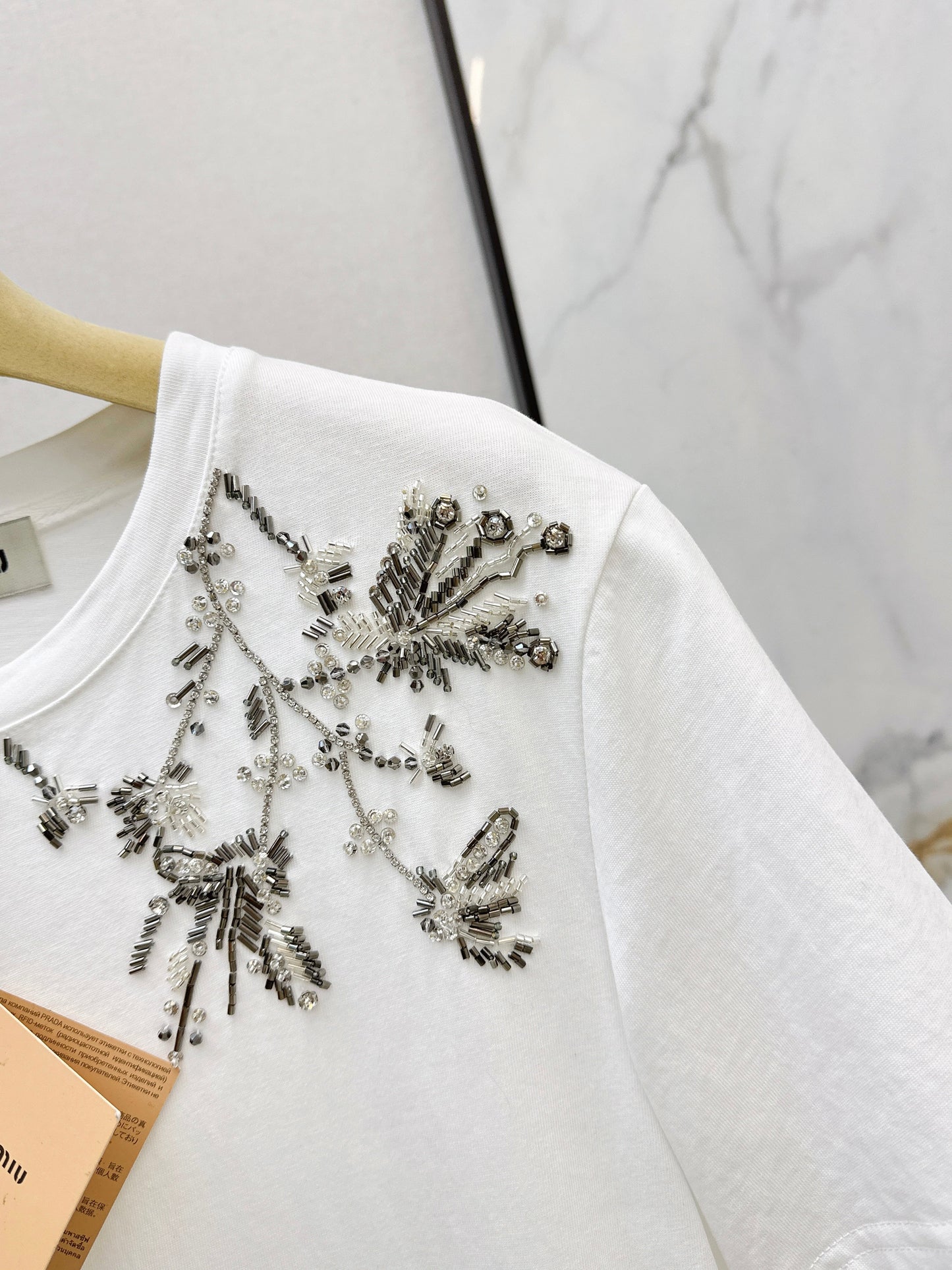 26SS NEW embroidery beading t-shirts