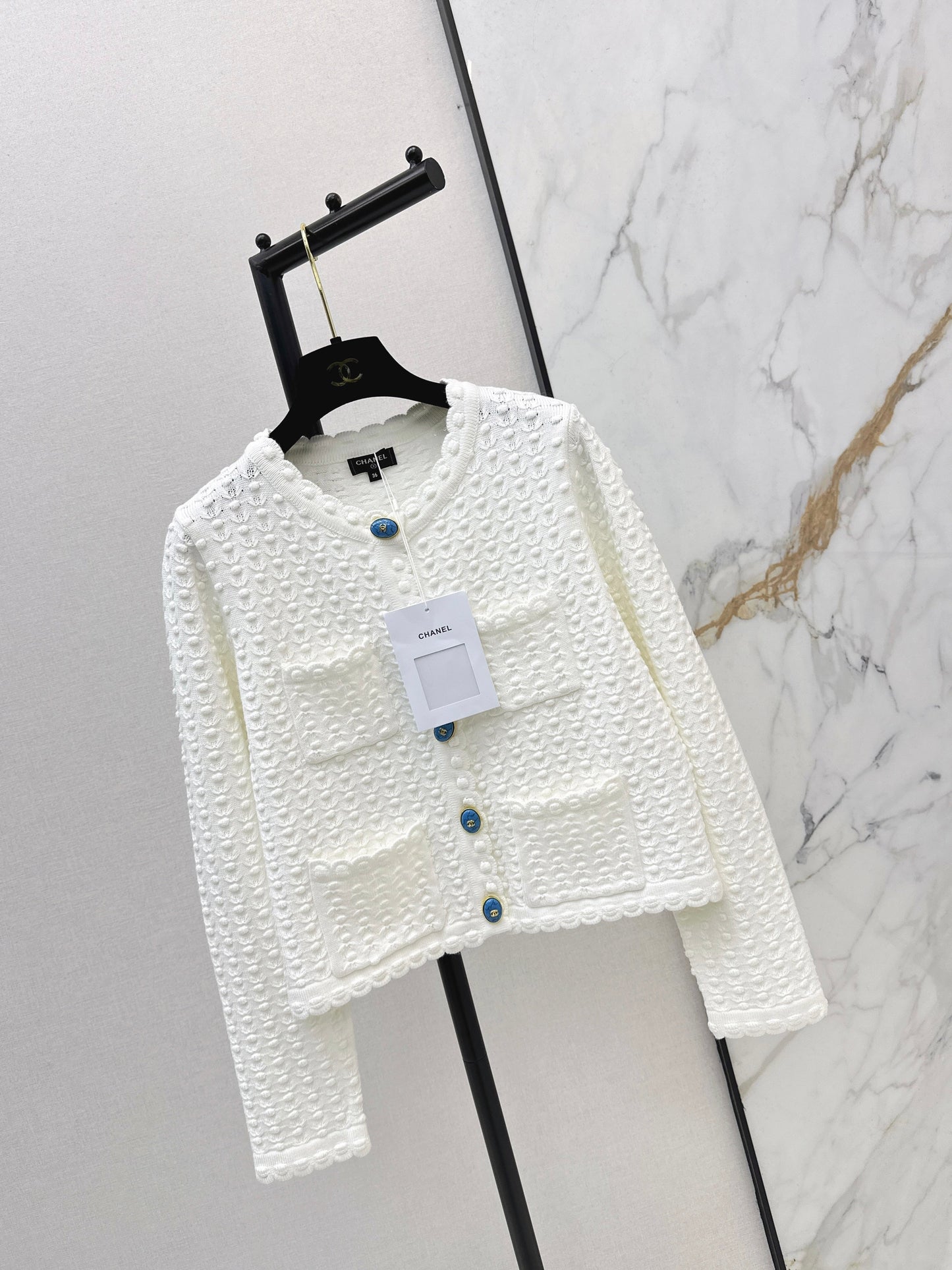 26SS NEW 3d texture knitted cardigan