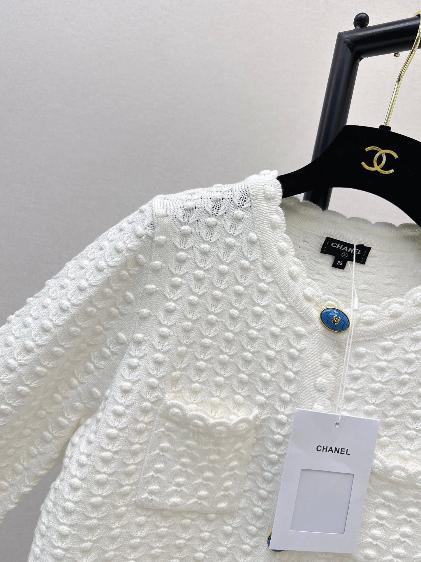 26SS NEW 3d texture knitted cardigan