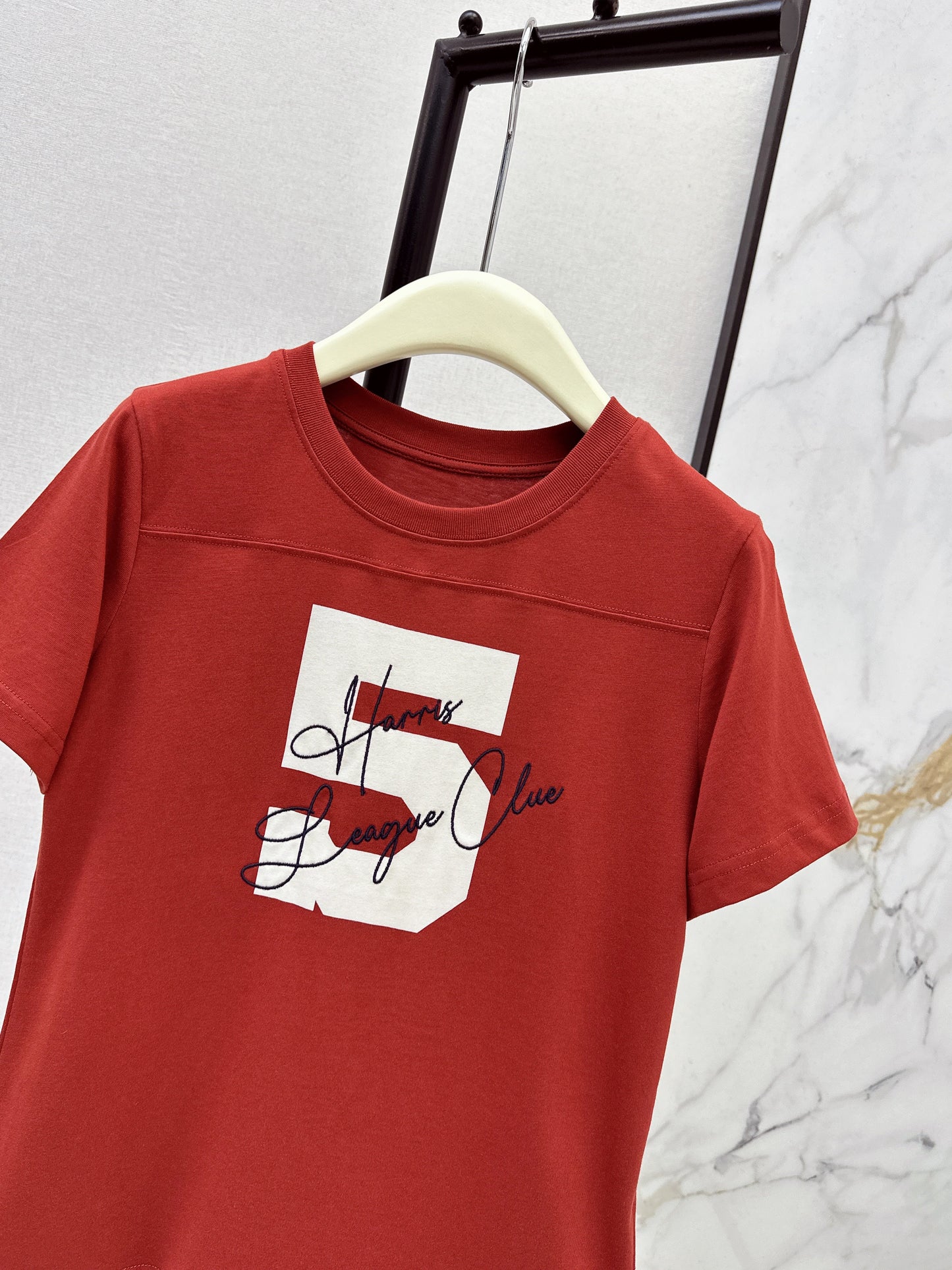 26SS NEW vintage embroidery t-shirts