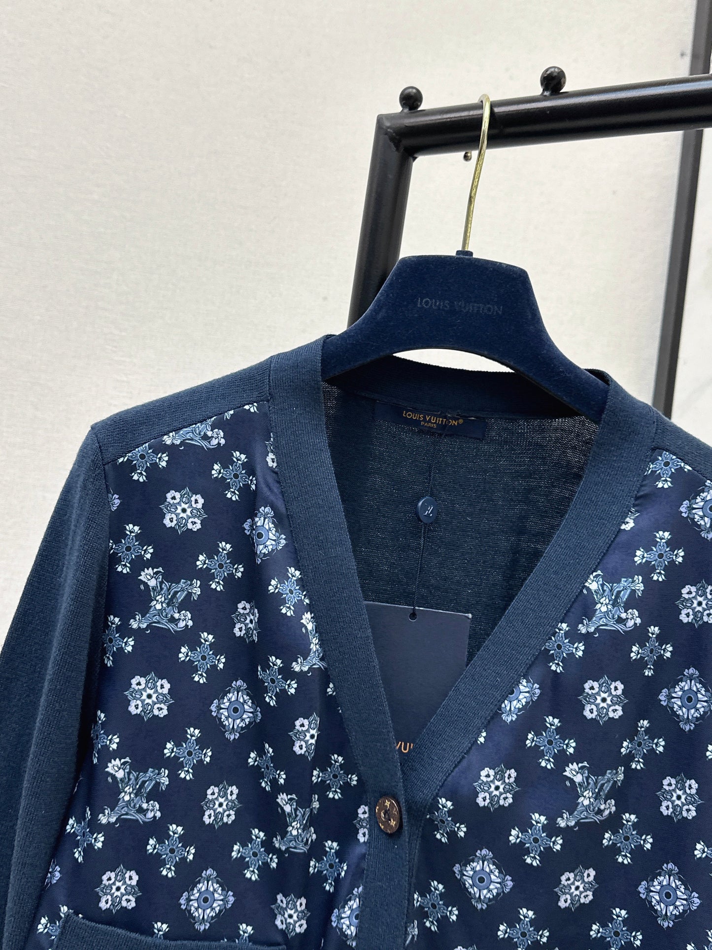 26SS NEW print contract knit cardigan